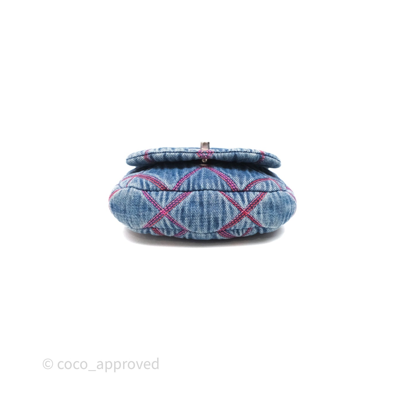 Chanel Coco Beach Flap Bag Denim Silver Hardware