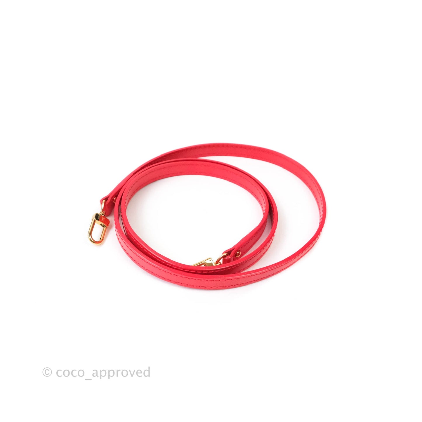 Louis Vuitton Alma BB Patent Red Gold Hardware