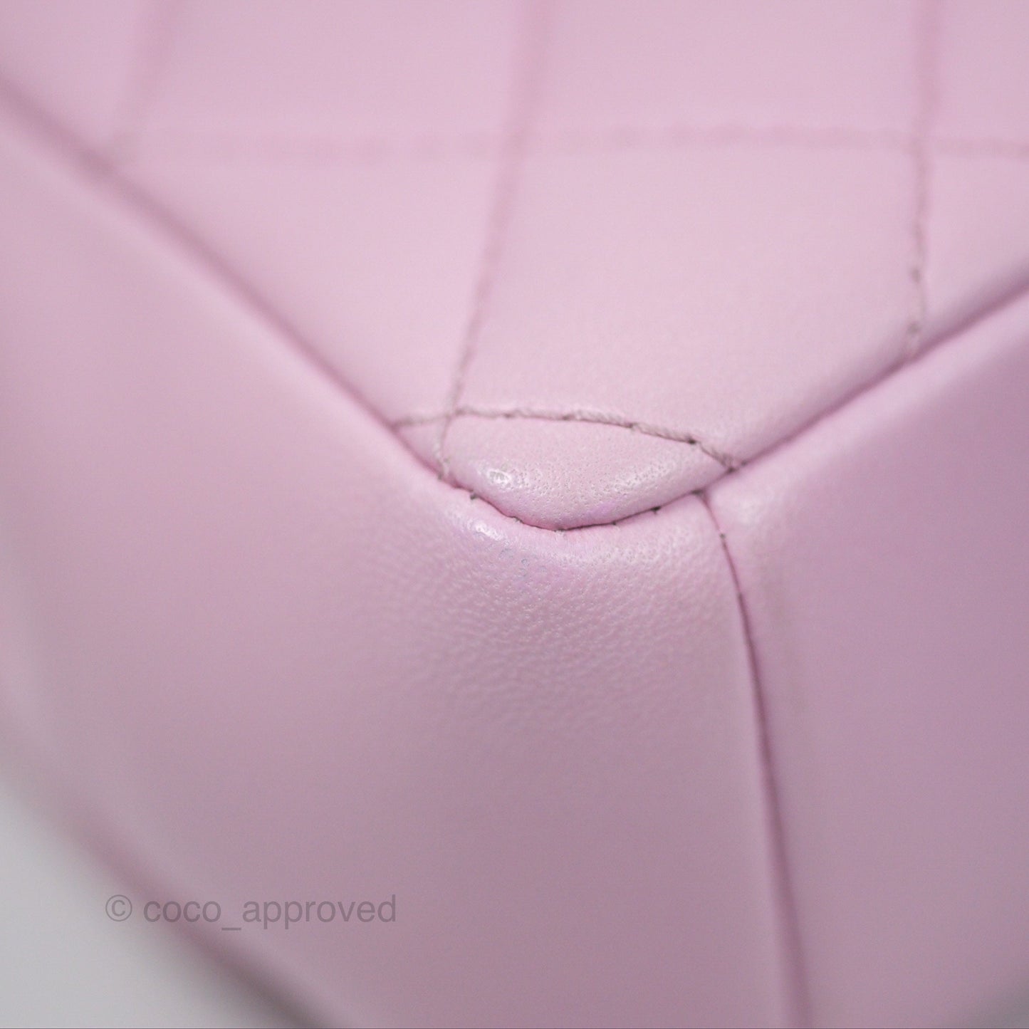 Chanel Quilted Flap Bag Pink Lambskin Aged Gold Hardware