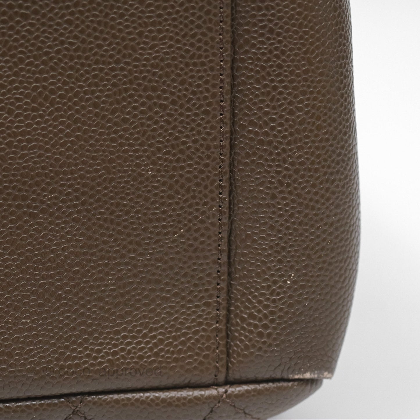 Chanel GST Chocolate Brown Caviar Silver Hardware