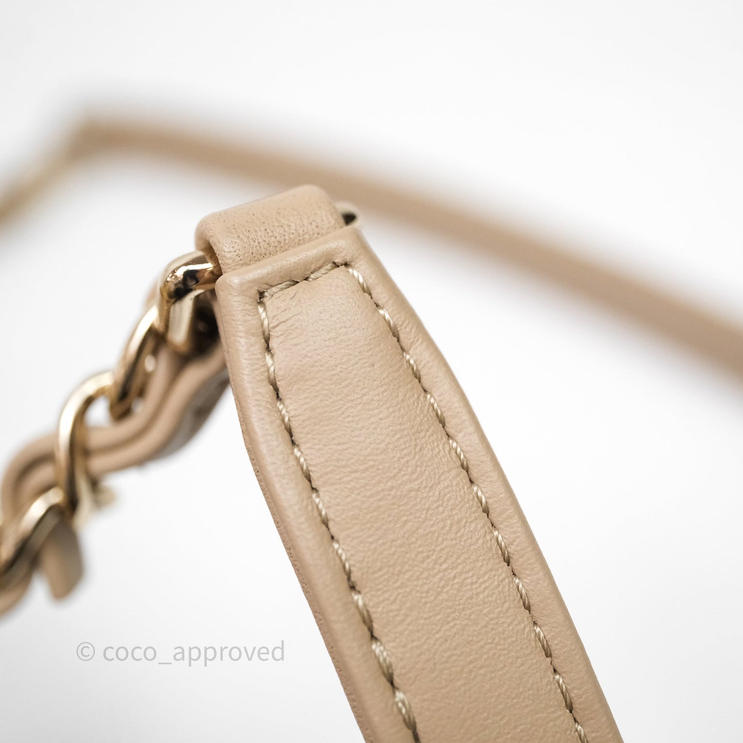 Chanel New Small Canvas Deauville Tote Beige Silver Hardware