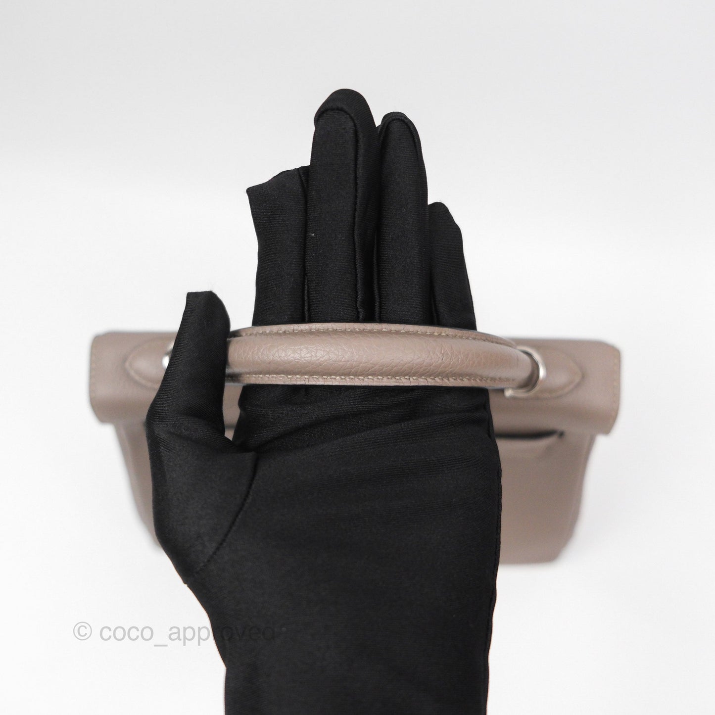 Hermès Retourne Kelly 25 Gris Asphalte M8 Togo Palladium Hardware
