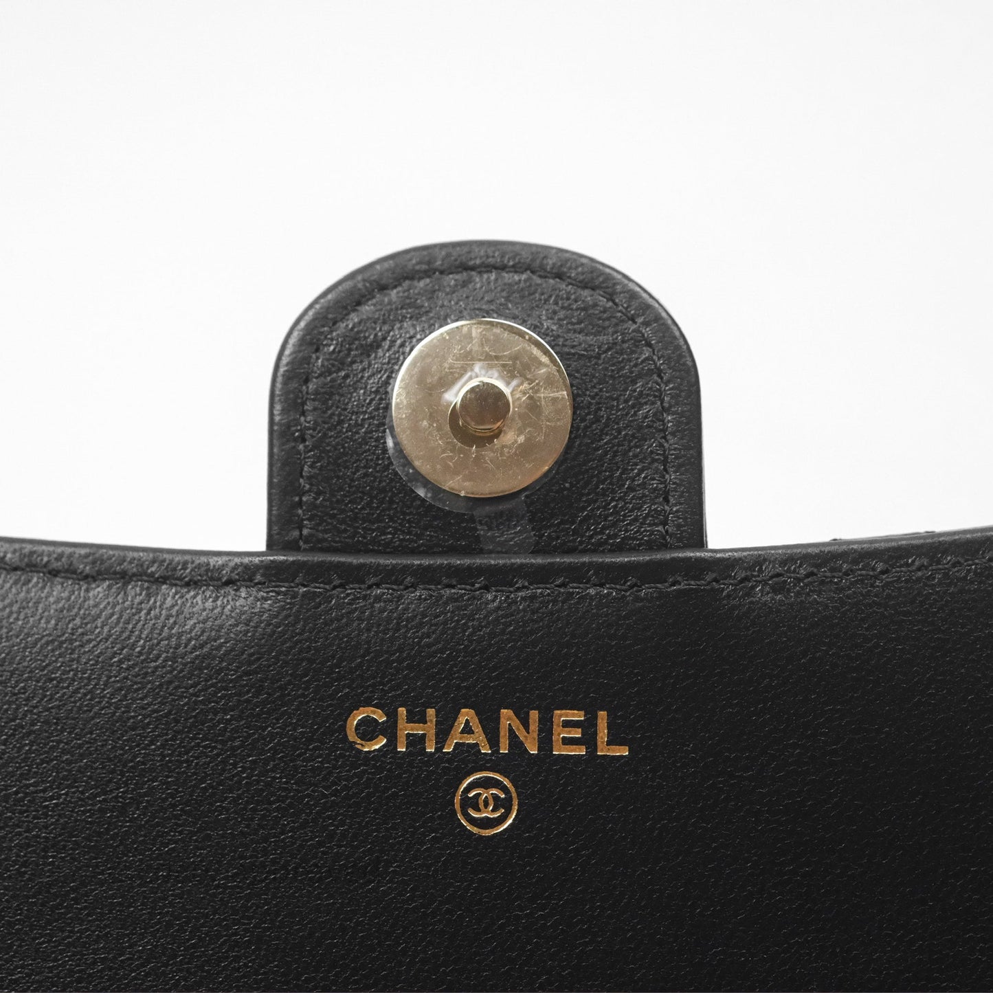 Chanel Top Handle Mini WOC Black Lambskin Gold Hardware
