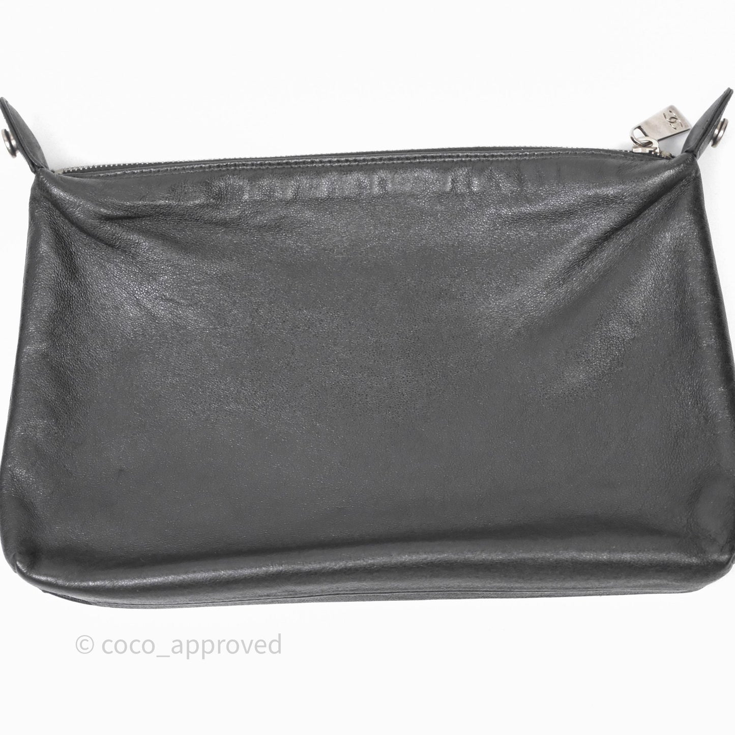 Chanel Vintage Quilted Kelly Waffle Bag Silver Hardware