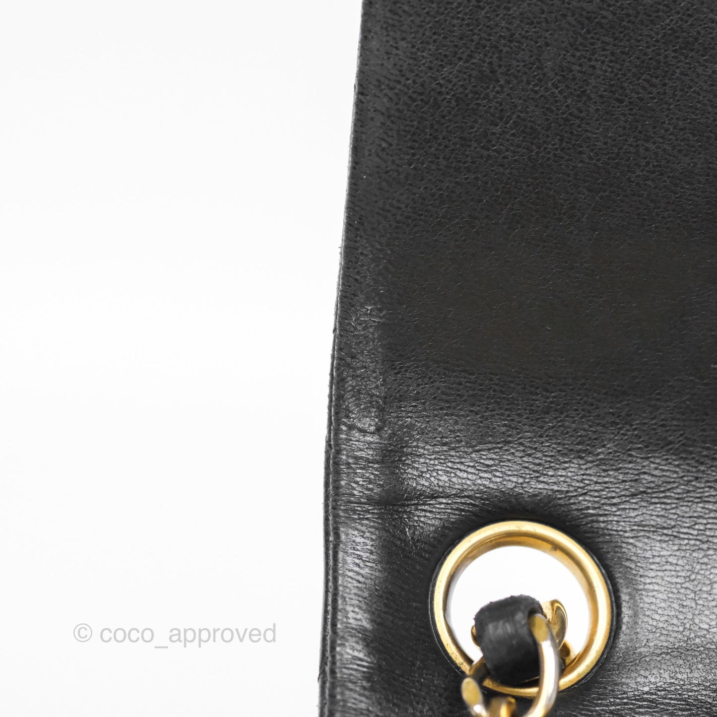 Chanel Vintage Mini Square Black Lambskin 24K Gold Hardware