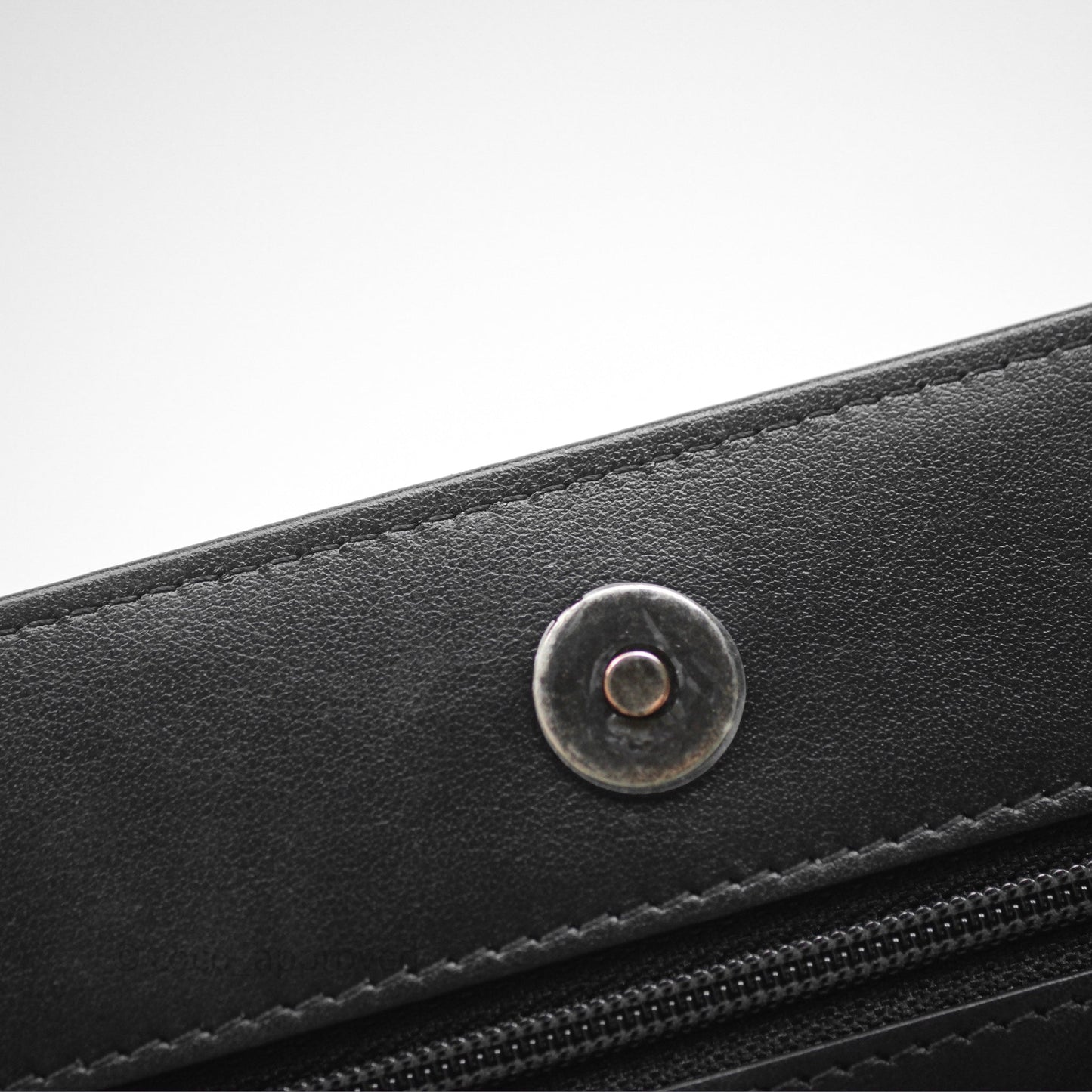 Chanel Quilted Boy Wallet on Chain WOC Black Caviar Ruthenium Hardware