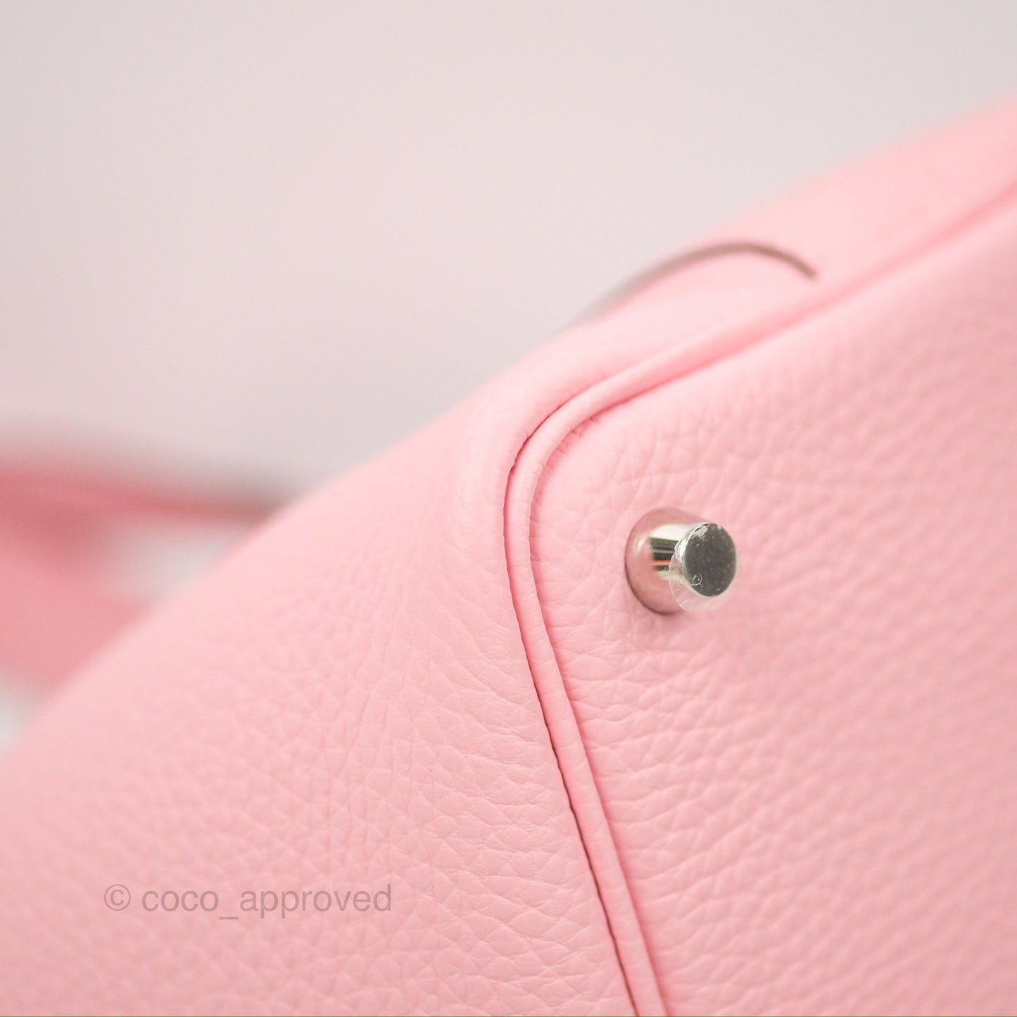 Hermès Picotin 18 Rose Sakura Clemence Palladium Hardware