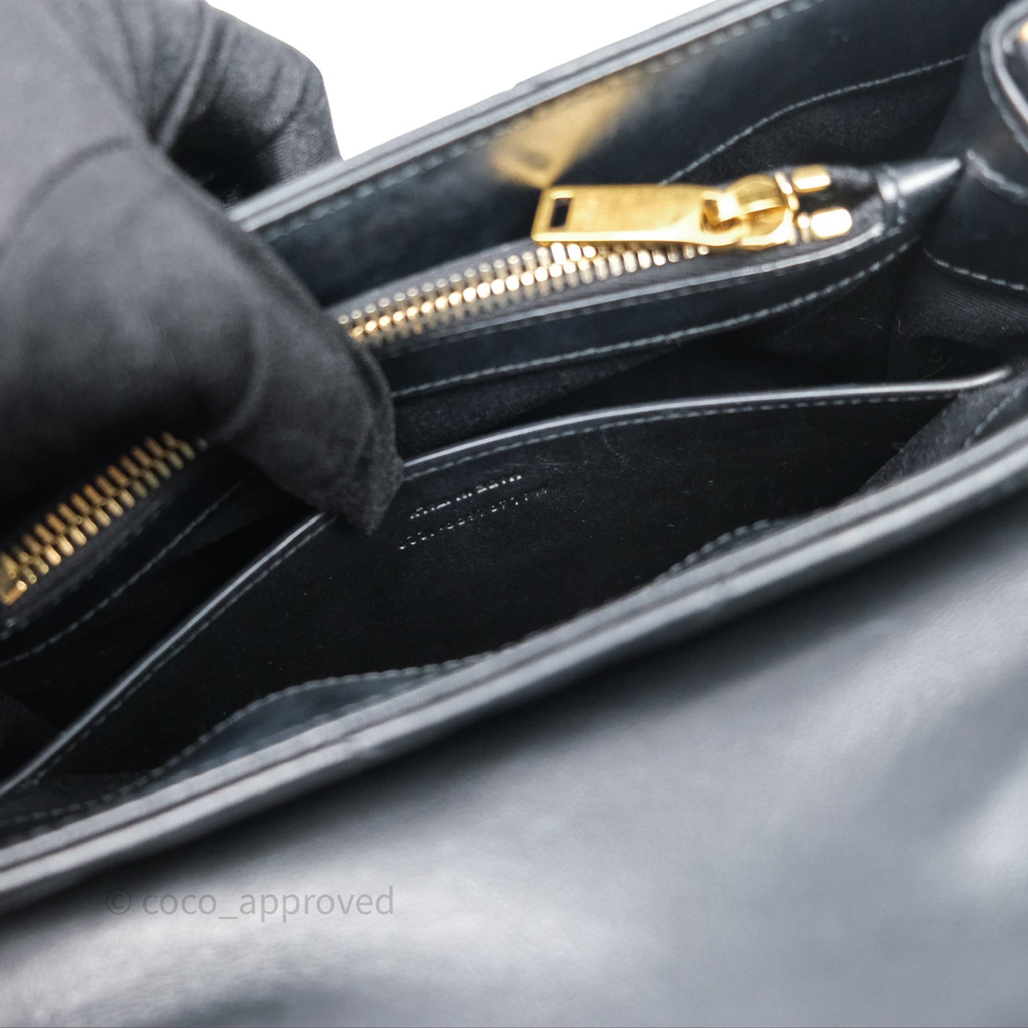 Saint Laurent Loulou Small Flap Bag Black Gold Hardware