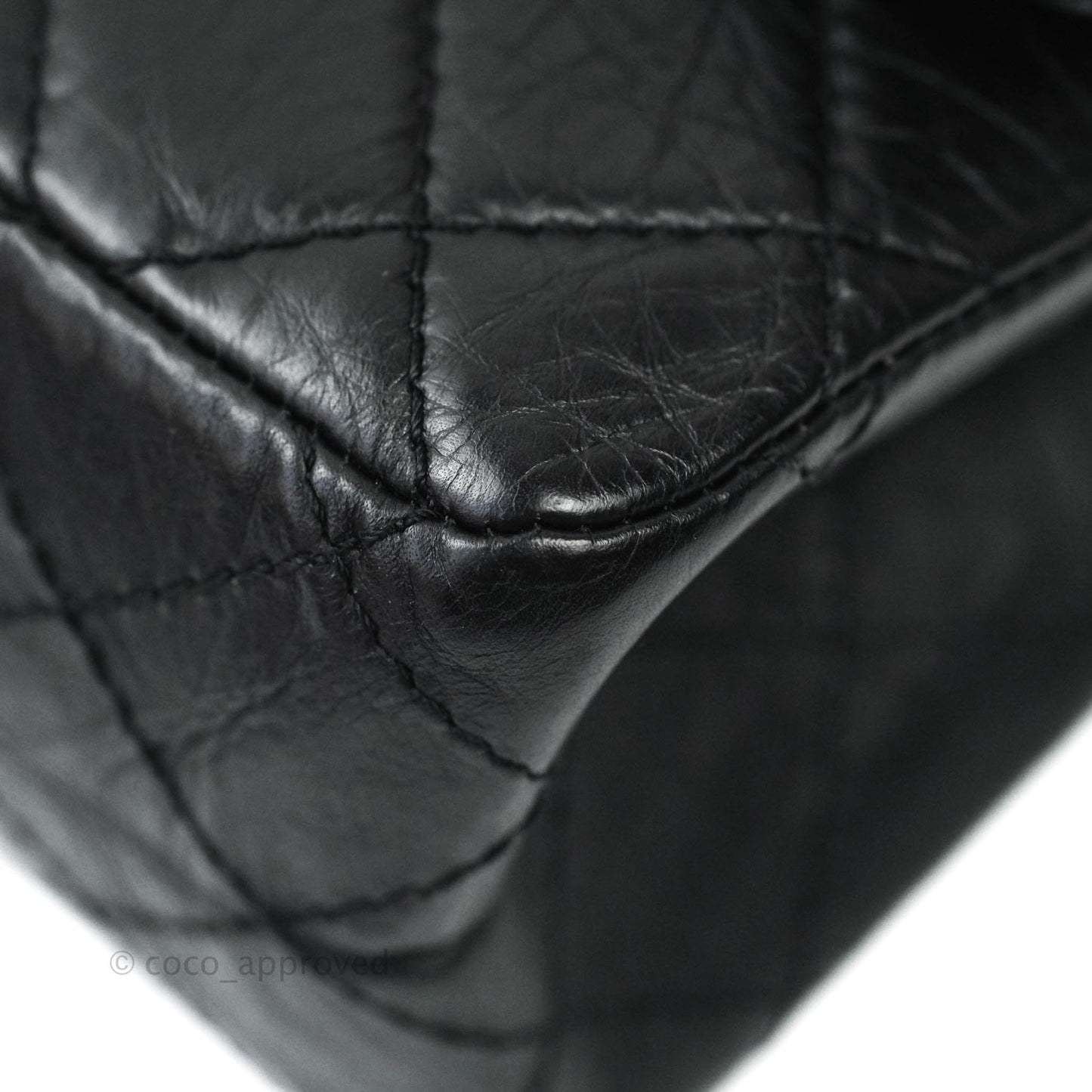 Chanel Reissue Quilted Aged Calfskin Black Ruthenium Hardware 226