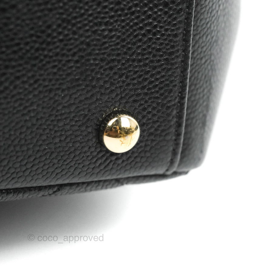 Chanel Quilted Small Business Affinity Flap Black Caviar Gold Hardware