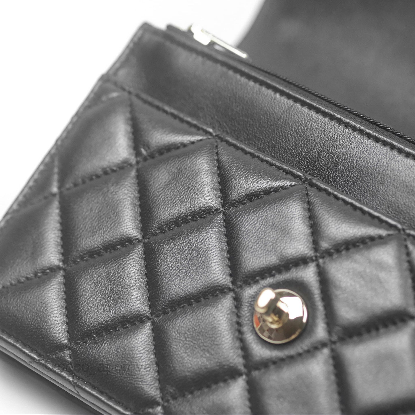 Chanel Camellia Handle WOC with Chain Black Lambskin 23K