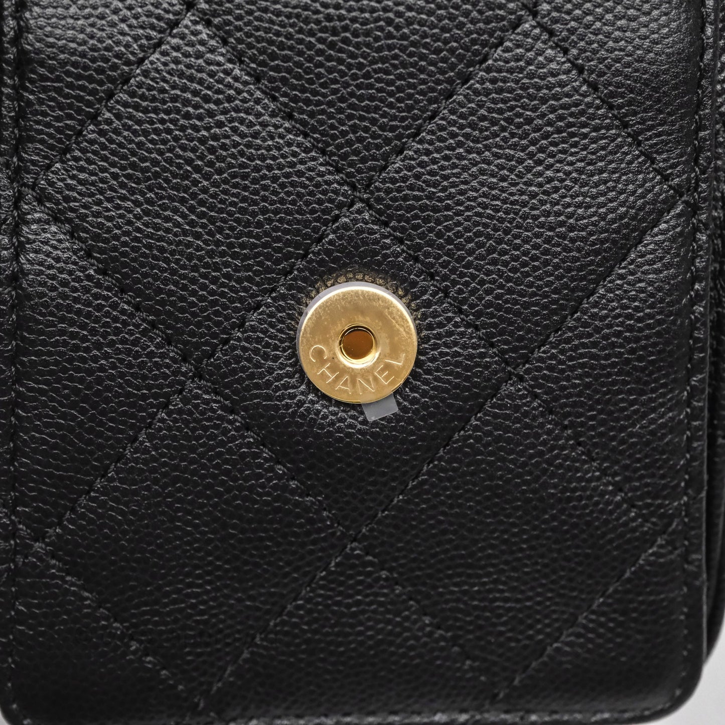 Chanel 25 Mini Bag Black Caviar Gold Hardware