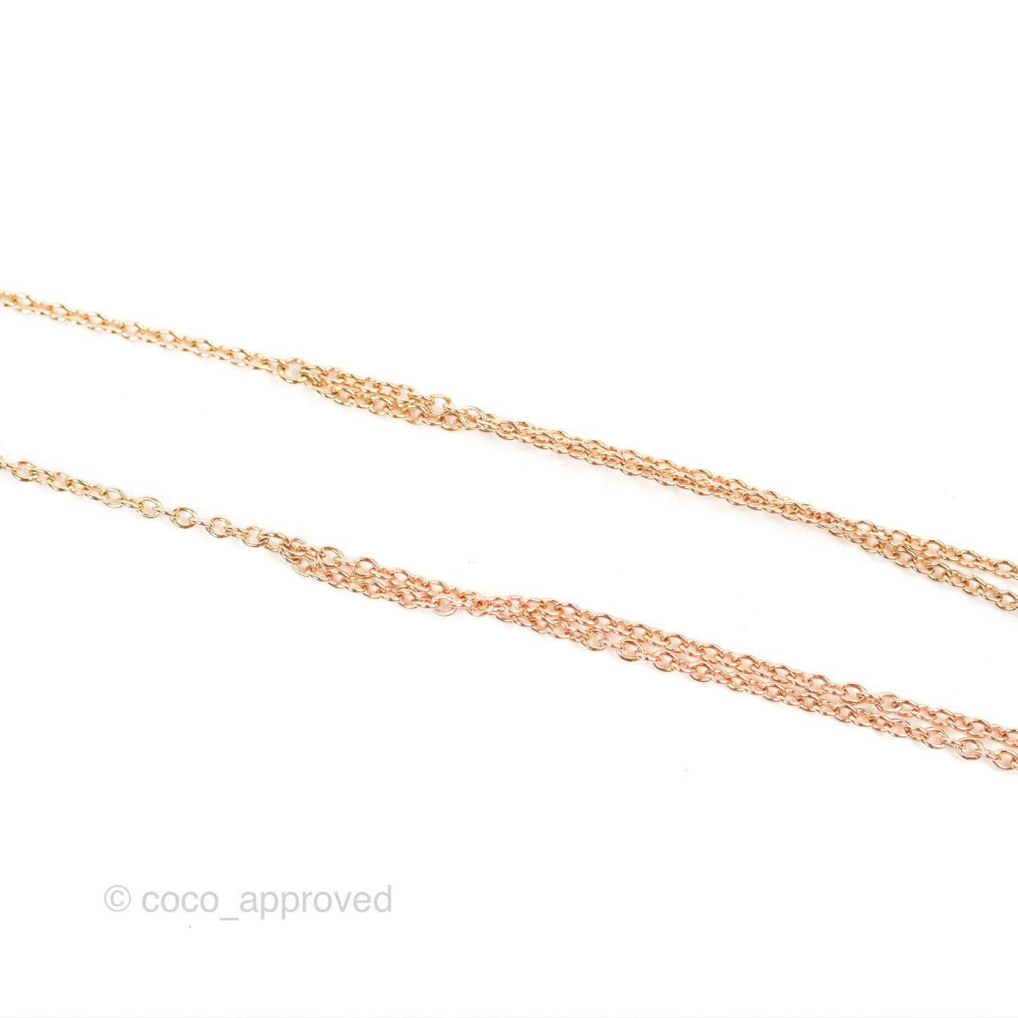 Chanel Coco Crush Necklace Beige Gold