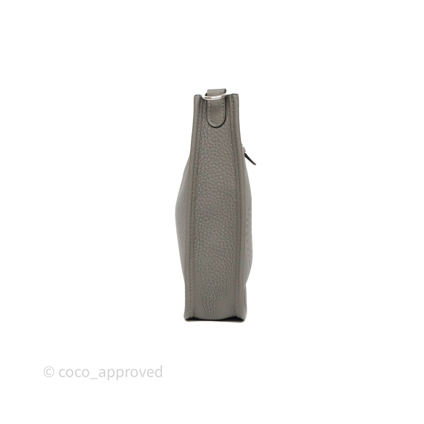 Hermès Mini Evelyne 16 Gris Meyer 0L Clemence Palladium Hardware