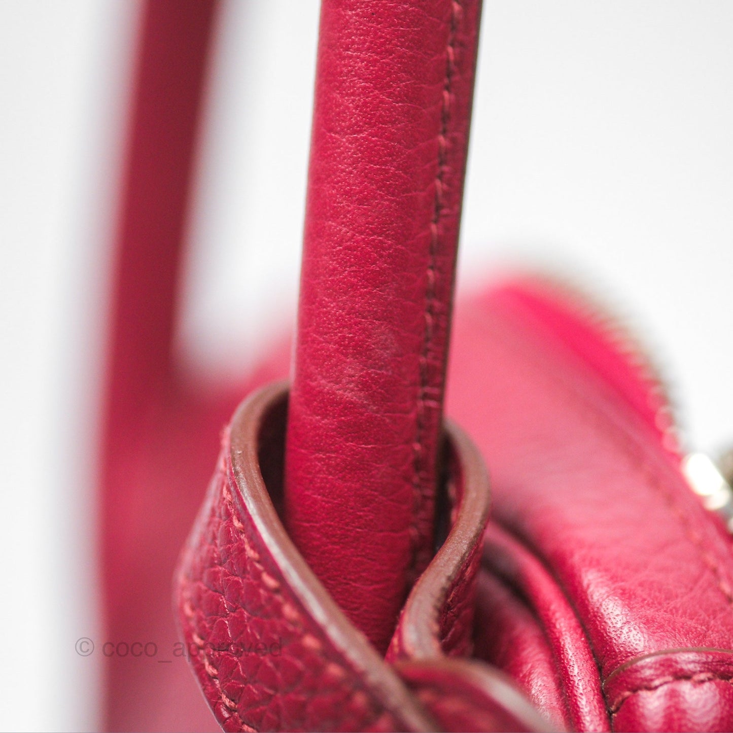 Hermès Lindy 30 Rubis Clemence Palladium Hardware