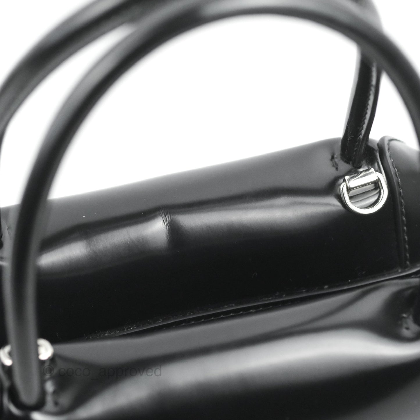 Prada Small Supernova Handbag Brushed Leather Black