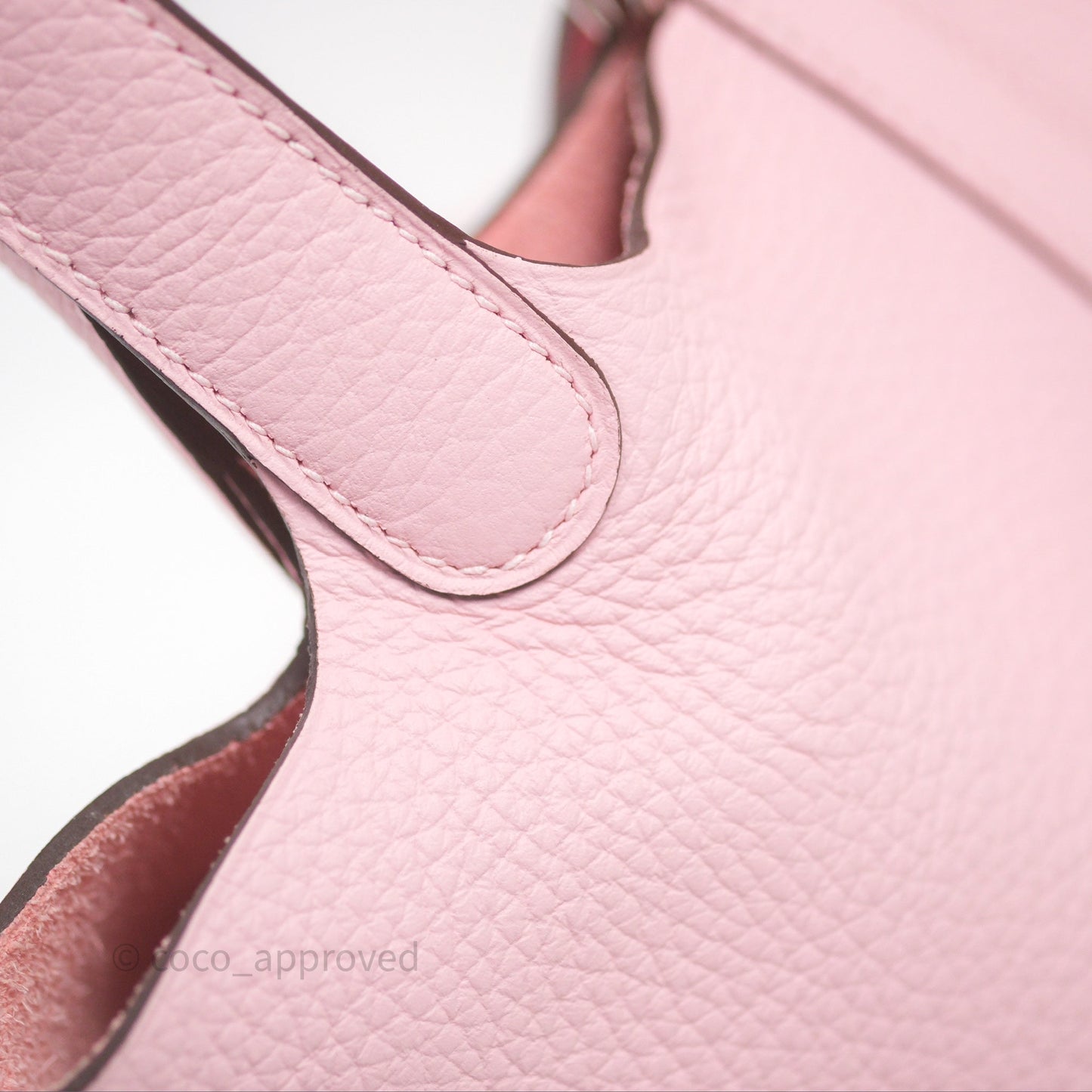 Hermès Picotin 18 Rose Sakura 3Q Clemence Palladium Hardware