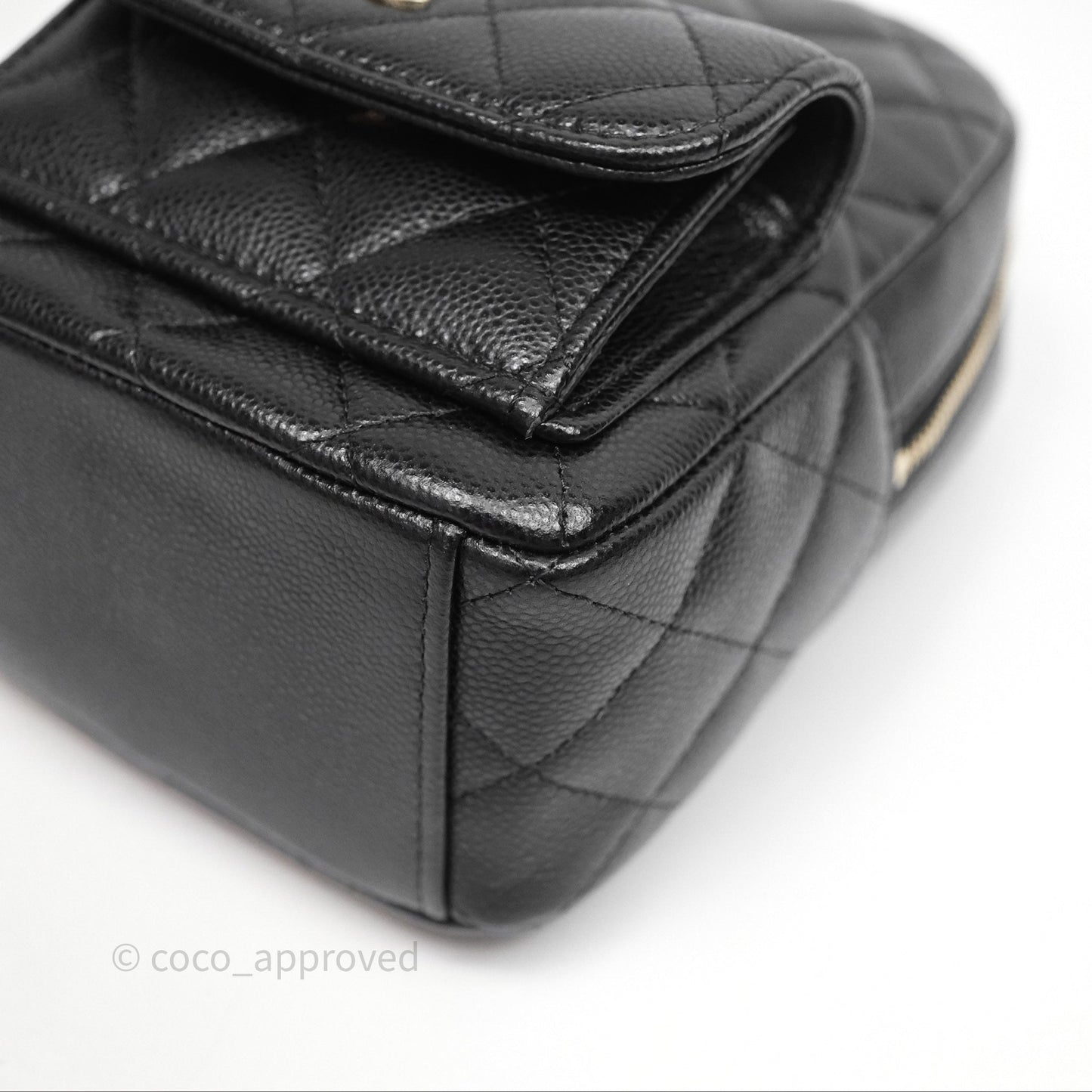 Chanel Classic Mini Backpack Black Caviar Gold Hardware