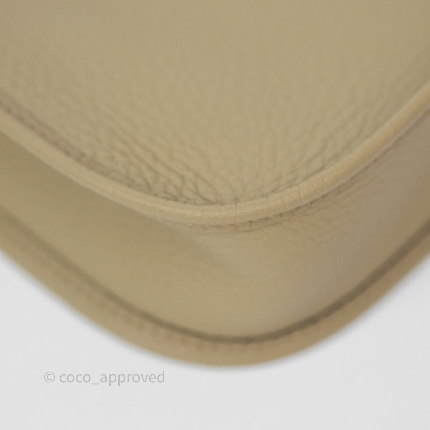 Hermès Mini Evelyne 16 Beige Marfa 8Q Clemence Gold Hardware