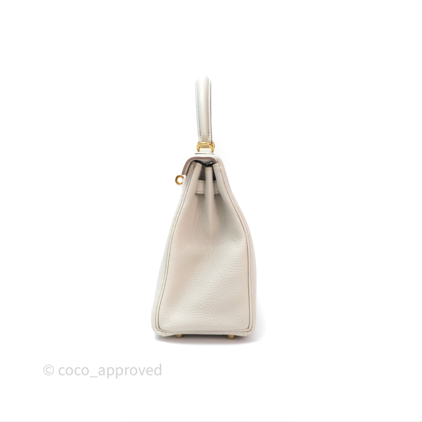 Hermès Retourne Kelly 25 Beton 8L Togo Gold Hardware