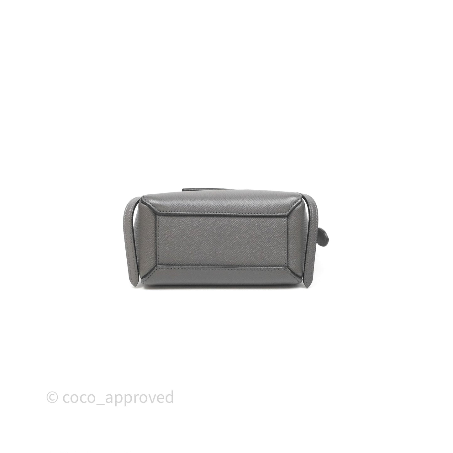 Celine Pico Belt Bag Grey Grained Calfskin Gold Hardware