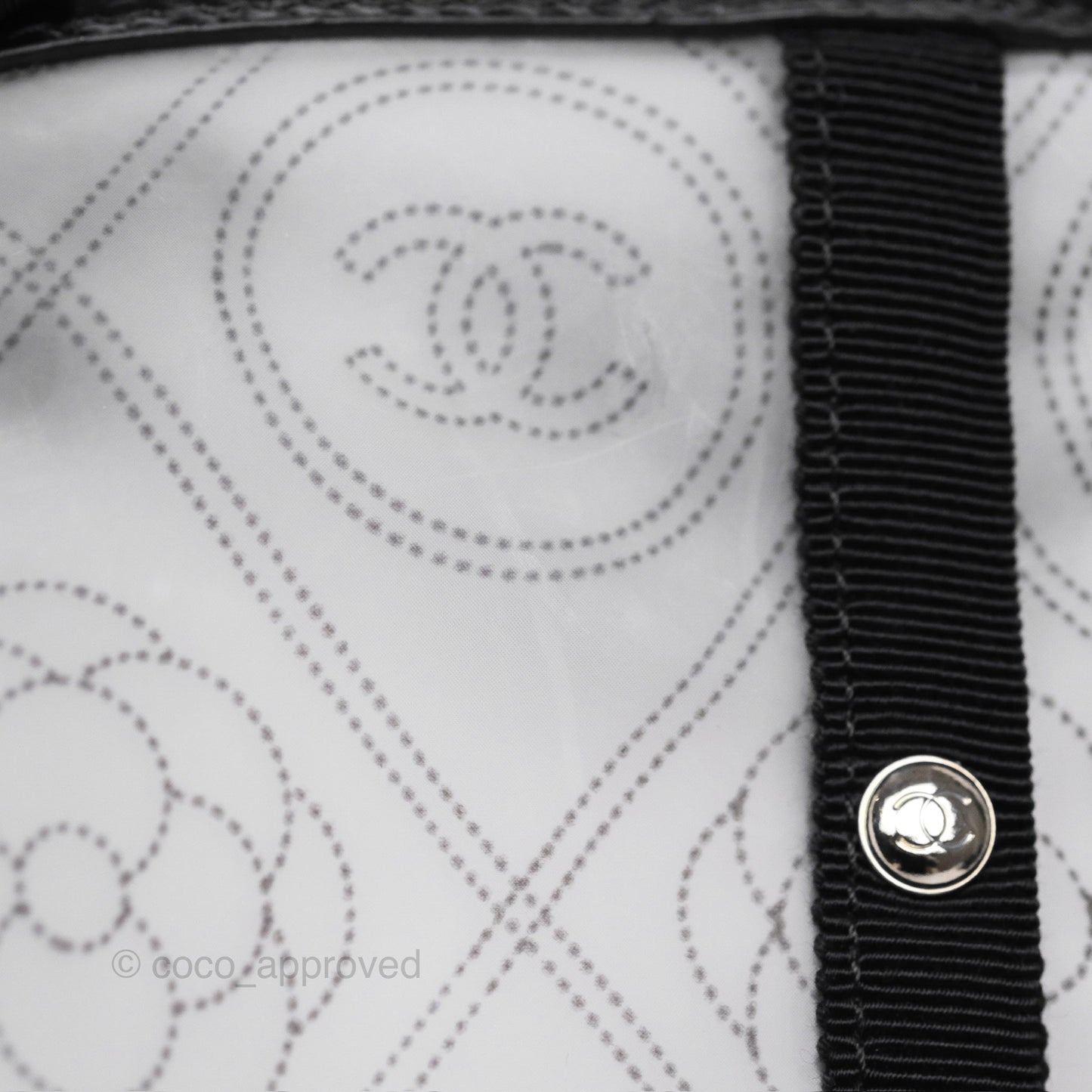 Chanel Handbag Raincoat PVC Camellia CC Printed