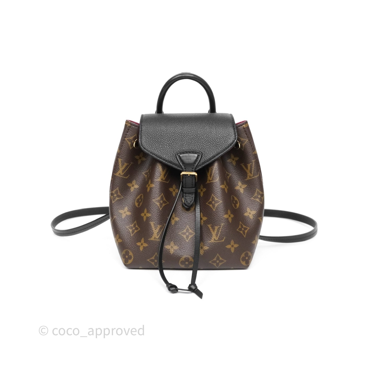 Louis Vuitton Montsouris BB Backpack Black Monogram Canvas