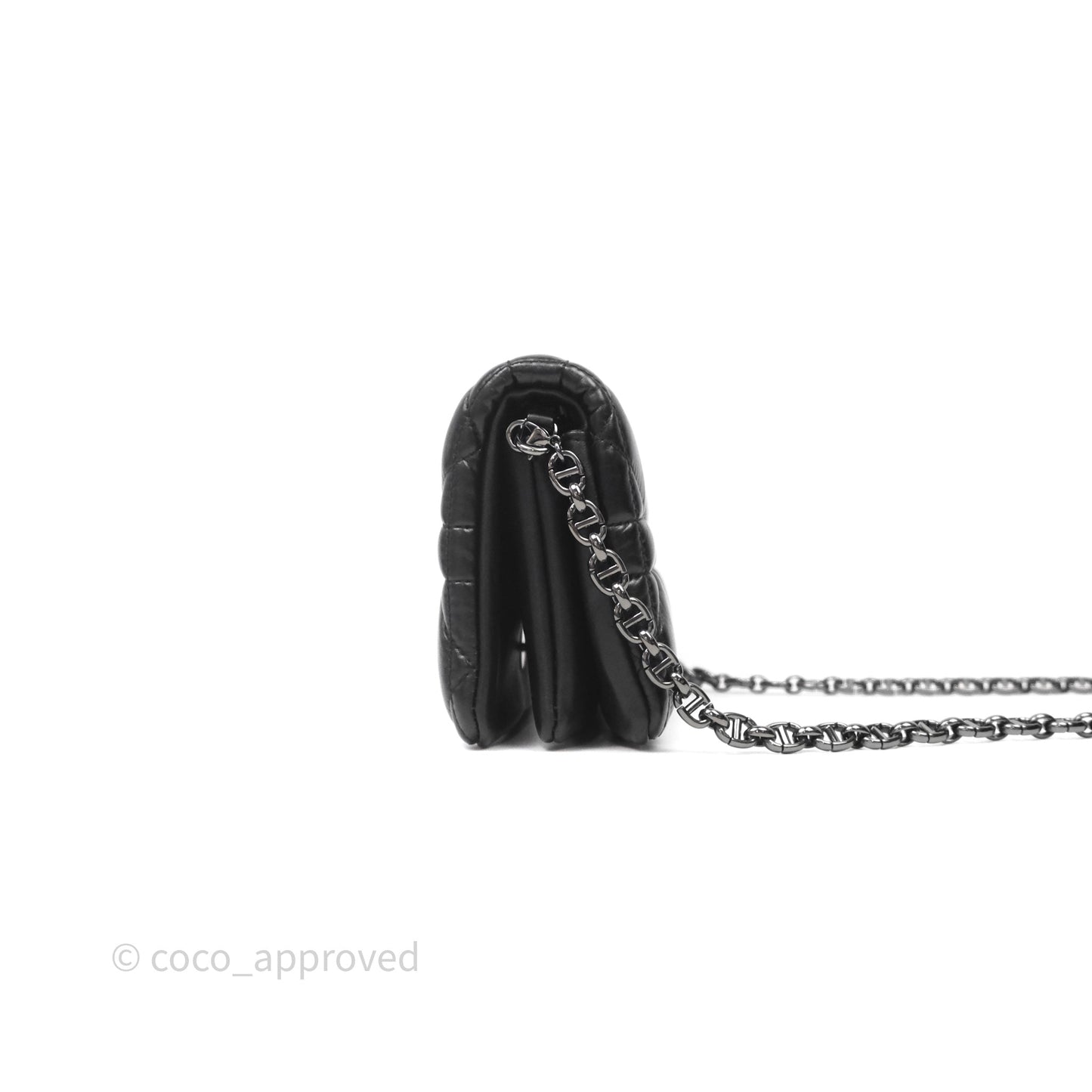 Christian Dior Mini Caro Bag Black Macrocannage