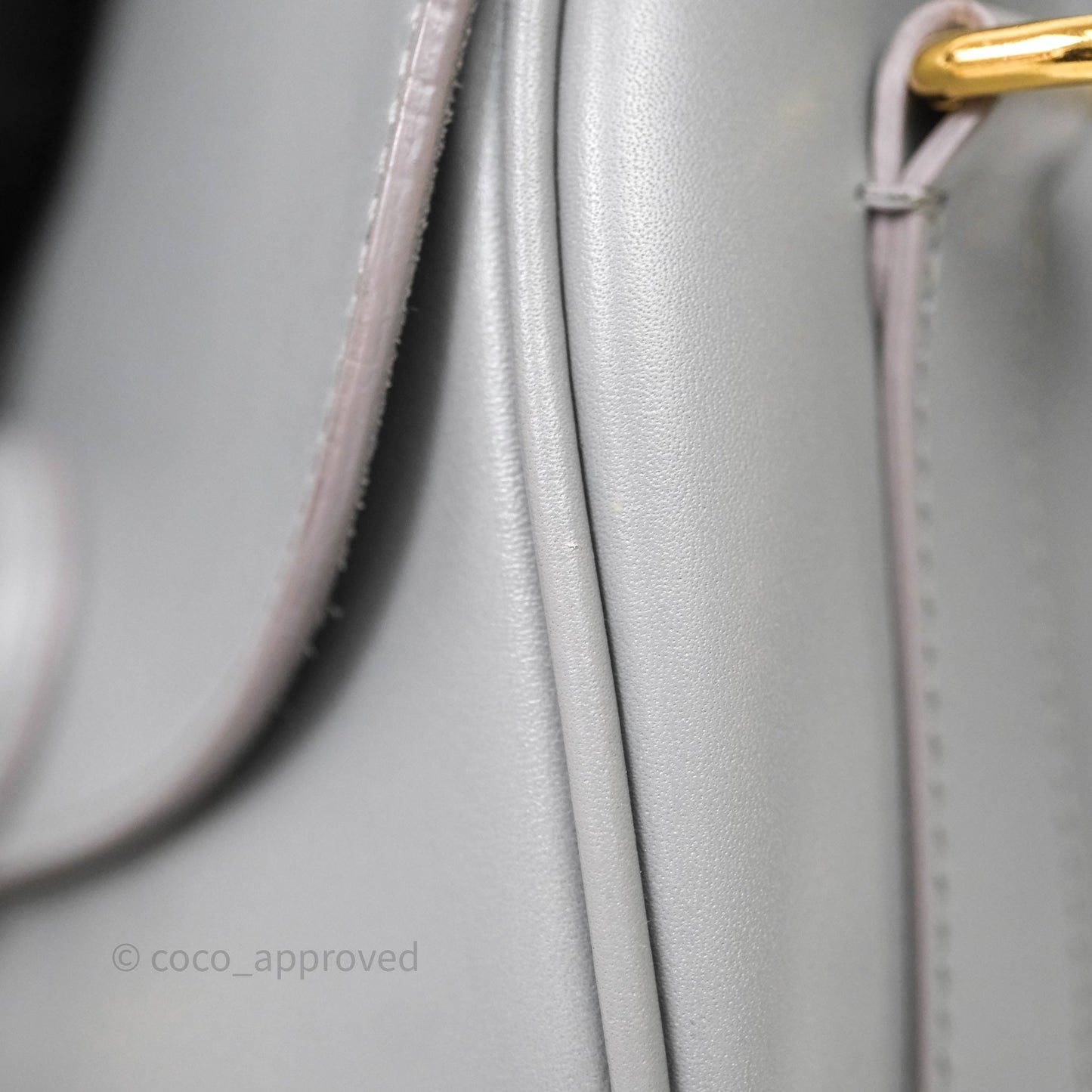 Christian Dior Medium Bobby Flap Grey Box Calfskin
