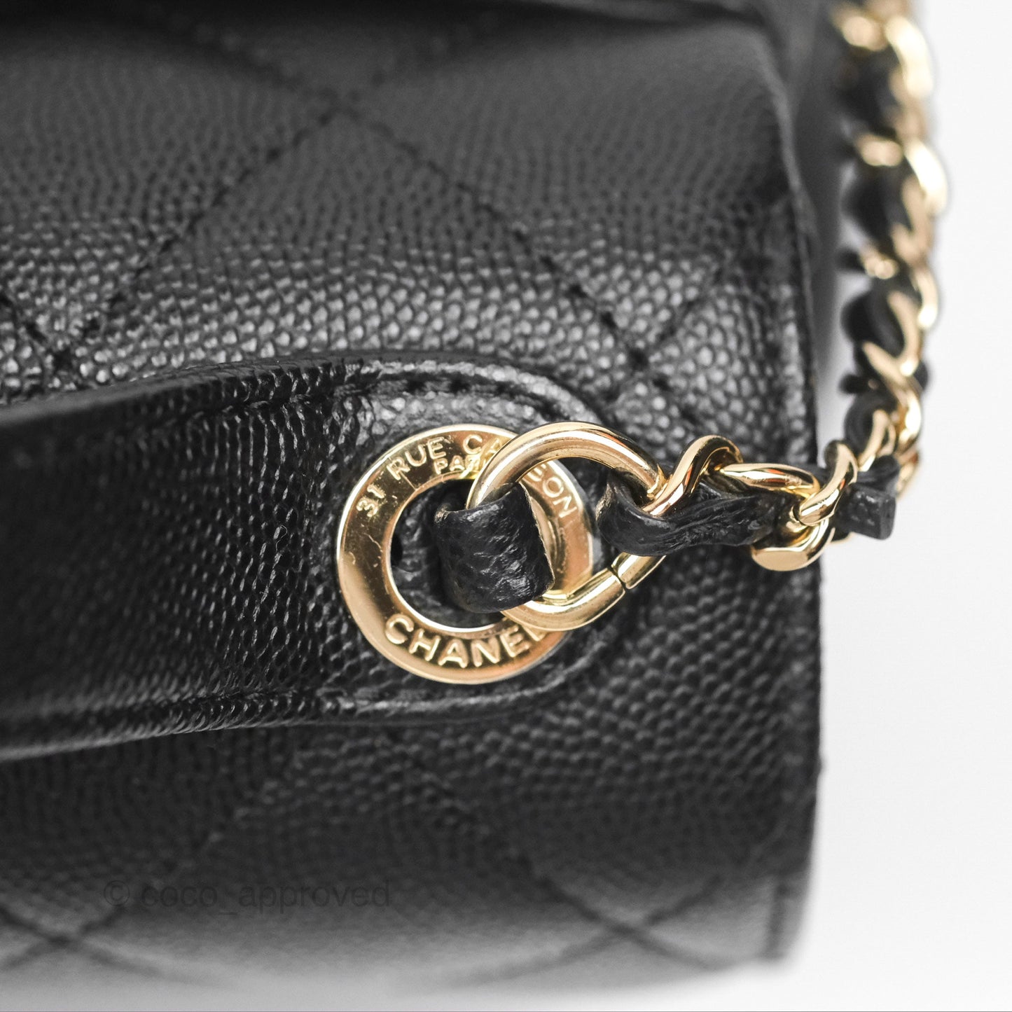 Chanel Quilted Small Business Affinity Flap Black Caviar Gold Hardware