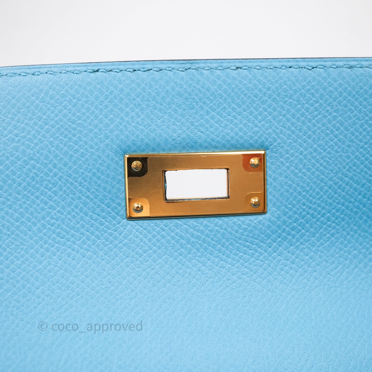 Hermès Kelly 28 Bleu du Nord P3 Epsom Gold Hardware