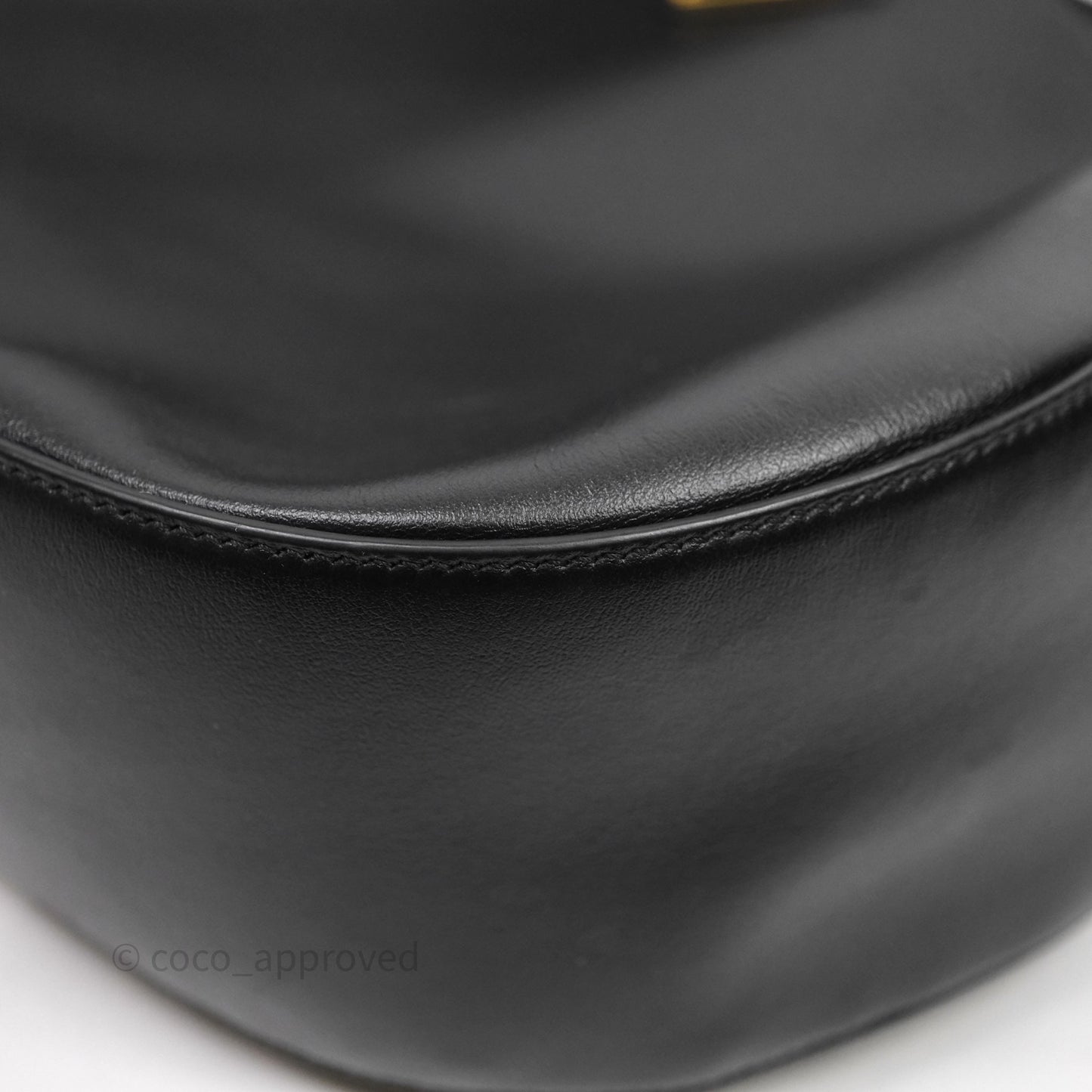 Prada Hobo Black Leather Shoulder Bag