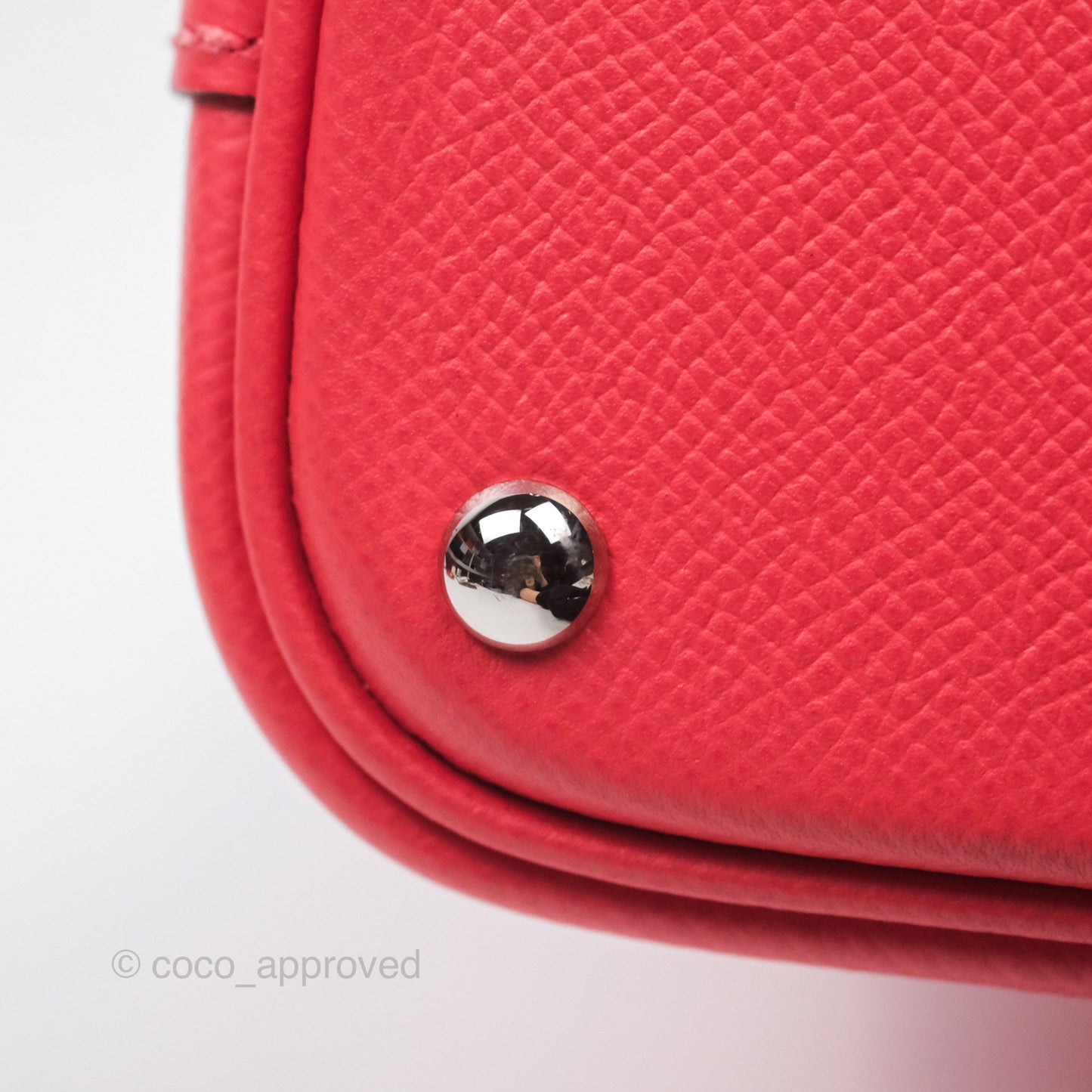 Hermès Bolide 27 Rose Jaipur T5 Epsom Palladium Hardware