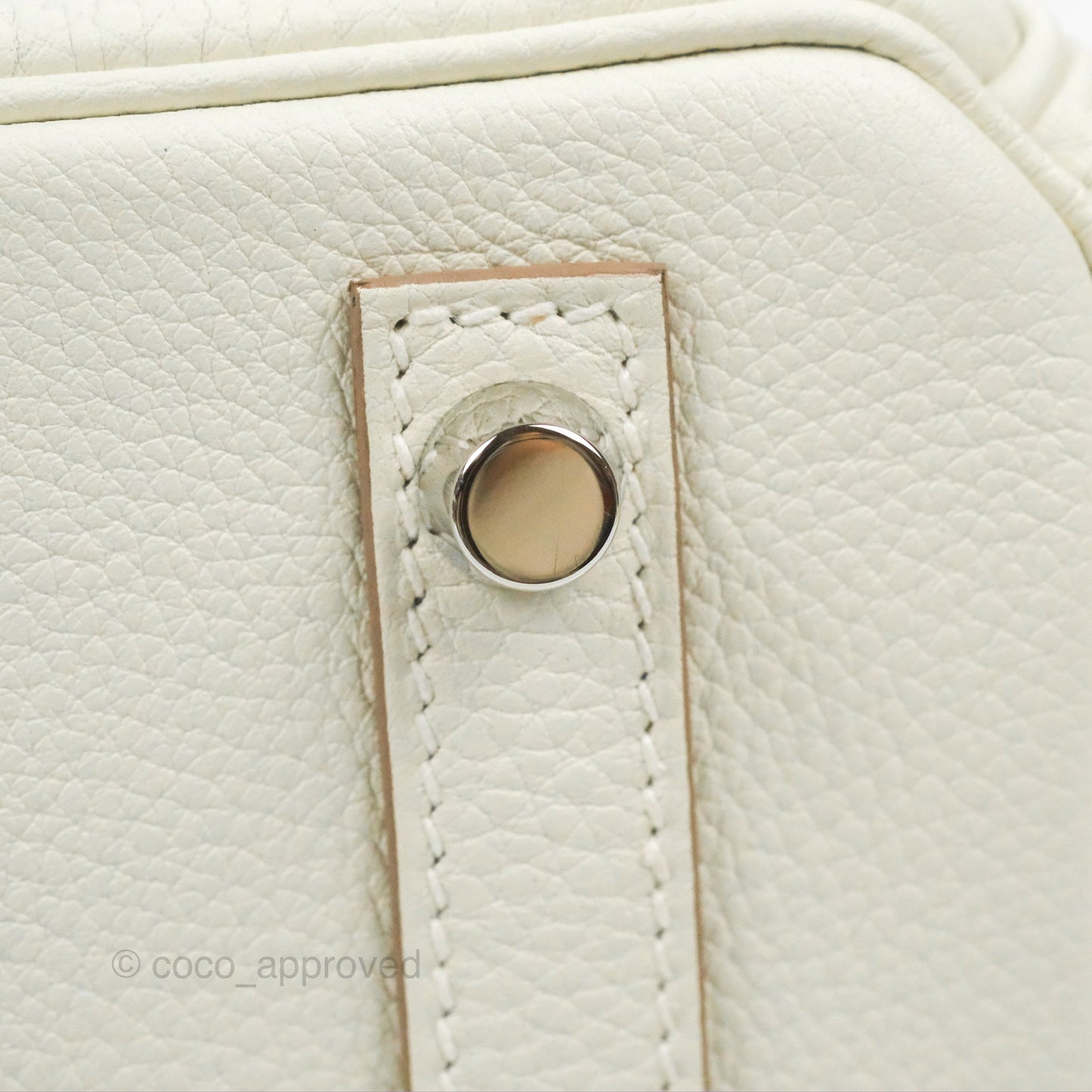 Hermès Retourne Birkin 30 Mushroom Togo Palladium Hardware