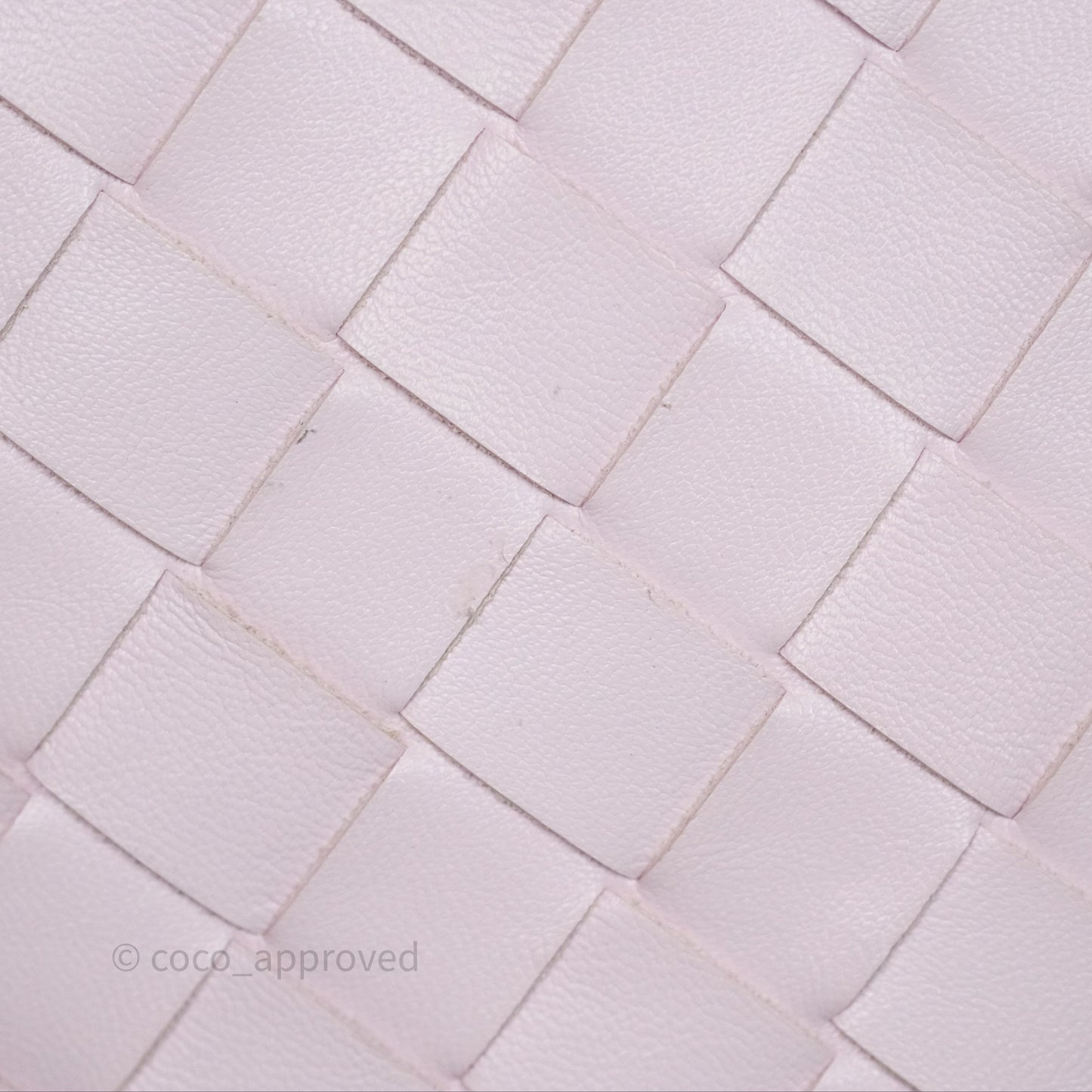 Bottega Veneta Wallace Pink Intrecciato Gold Hardware