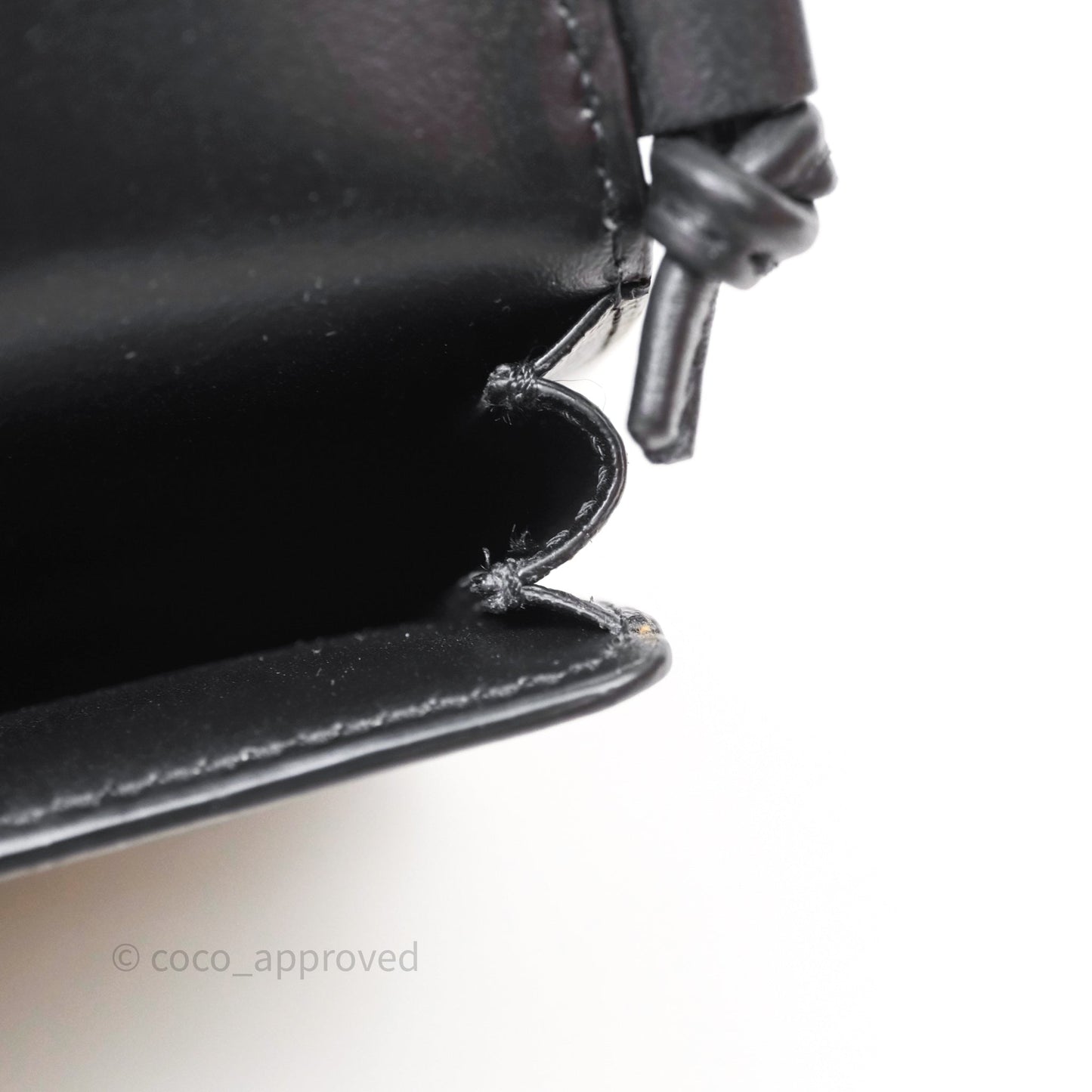 Celine Phone Pouch Black Triomphe Canvas