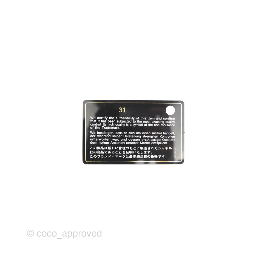 Chanel Caviar Quilted Flap Card Holder Grey Gold Hardware 21A