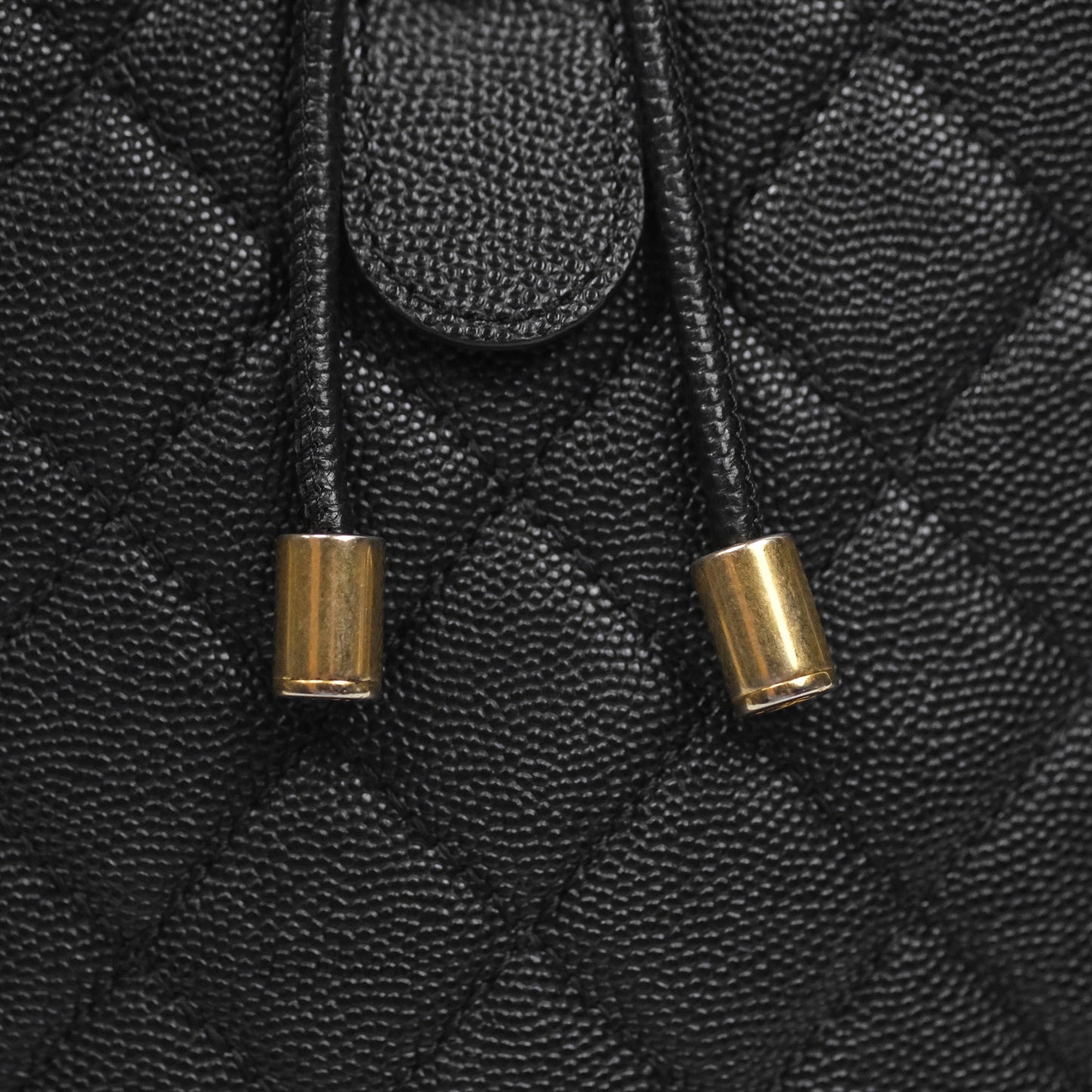 Chanel Small Quilted Filigree Backpack Black Caviar Aged Gold Hardware