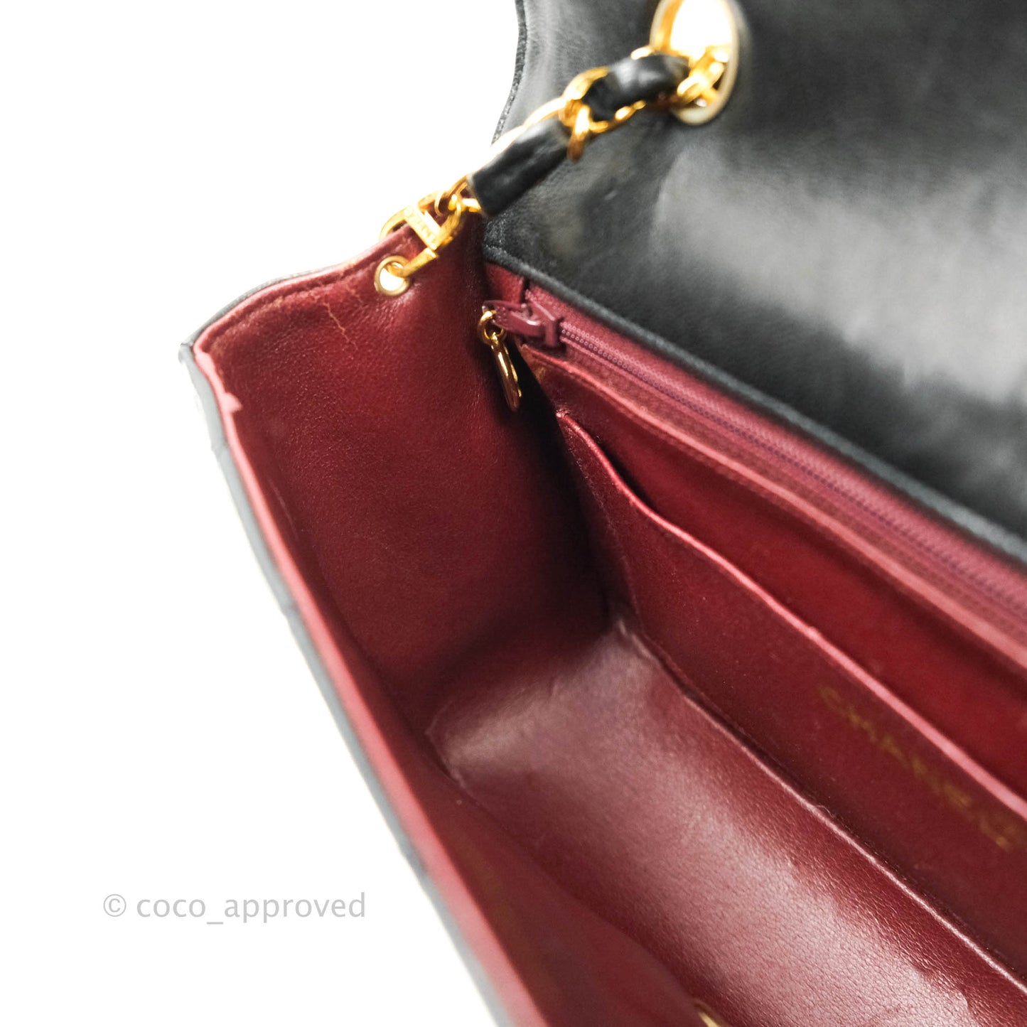 Chanel Black Quilted Lambskin Small Vintage Classic Diana Flap Bag