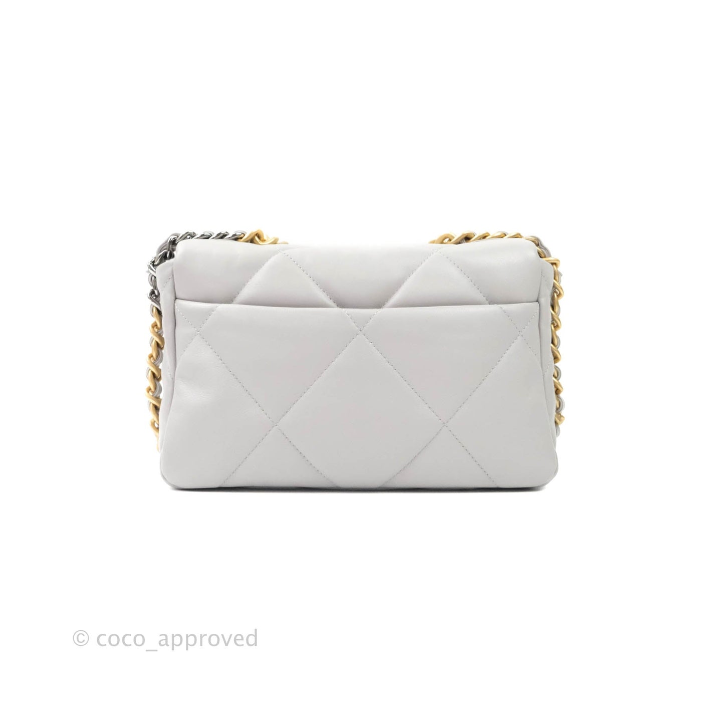 Chanel 19 Small Grey Mixed Hardware 21A