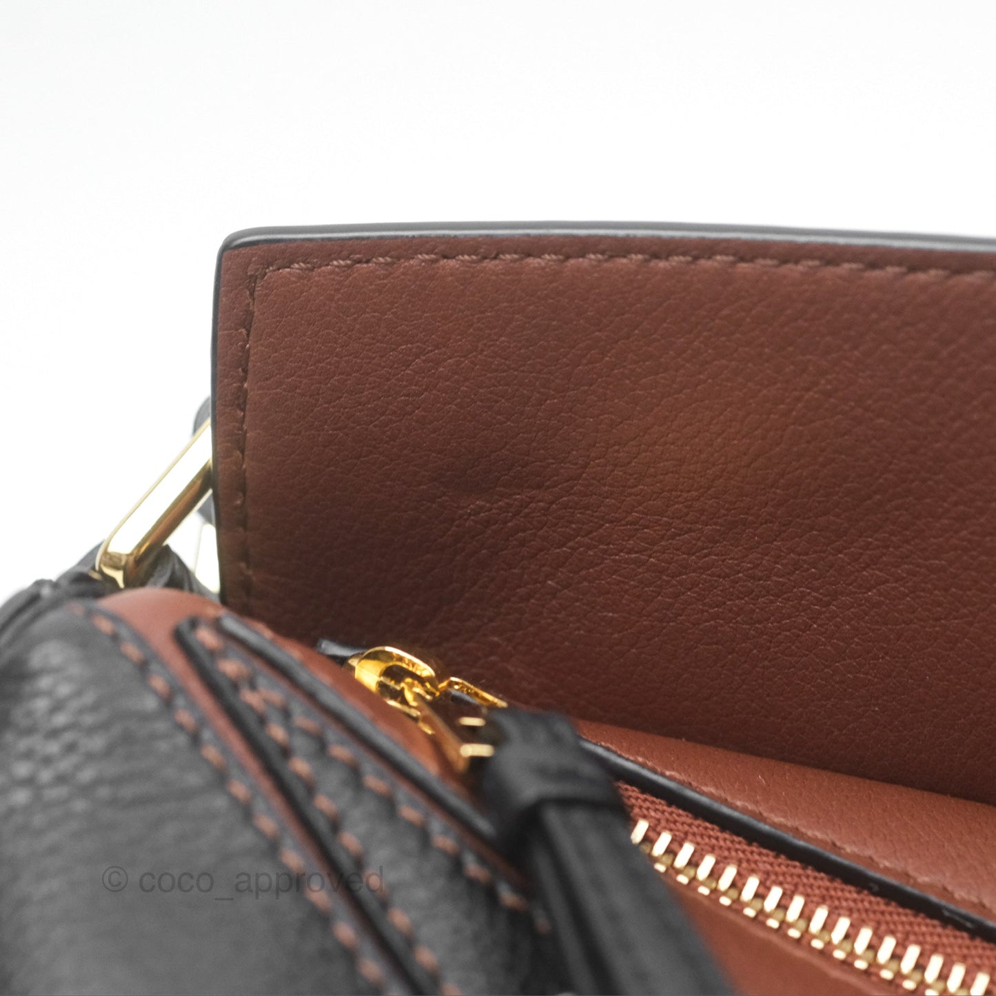 Loewe X Studio Ghibli Spirited Away Mini Puzzle Brown Calfskin