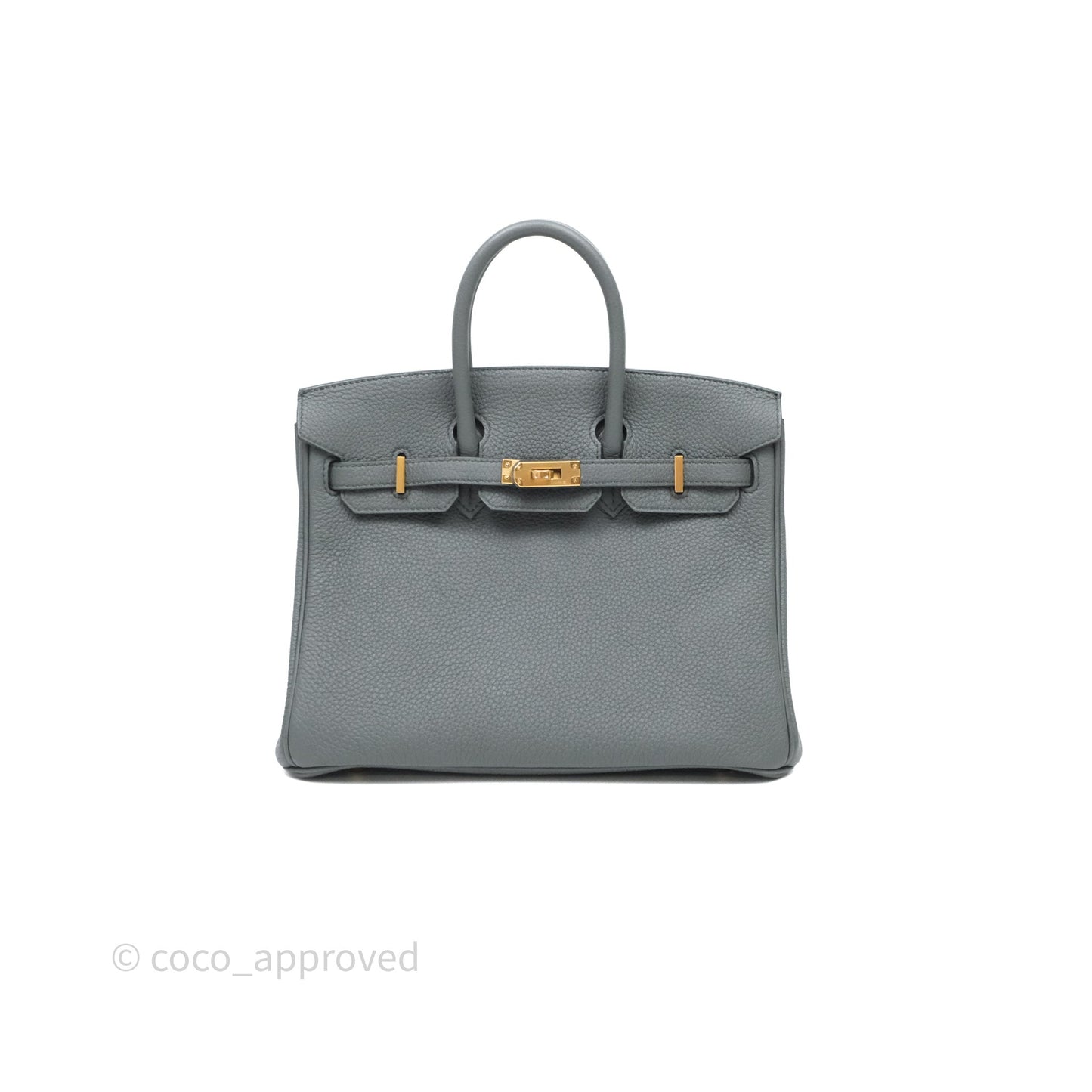 Hermes Birkin 25 Vert Amande Togo Gold Hardware