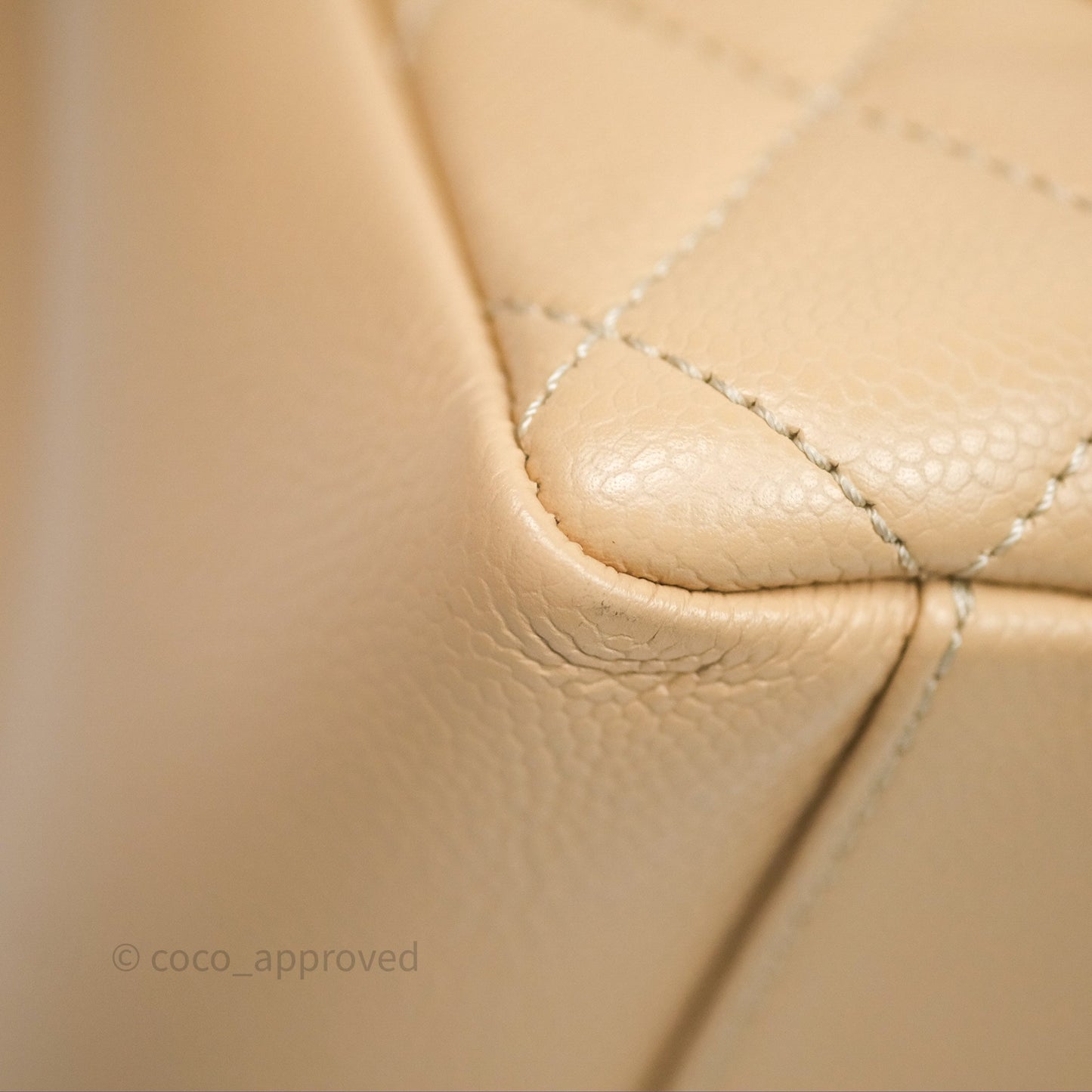 Chanel GST Beige Caviar Gold Hardware