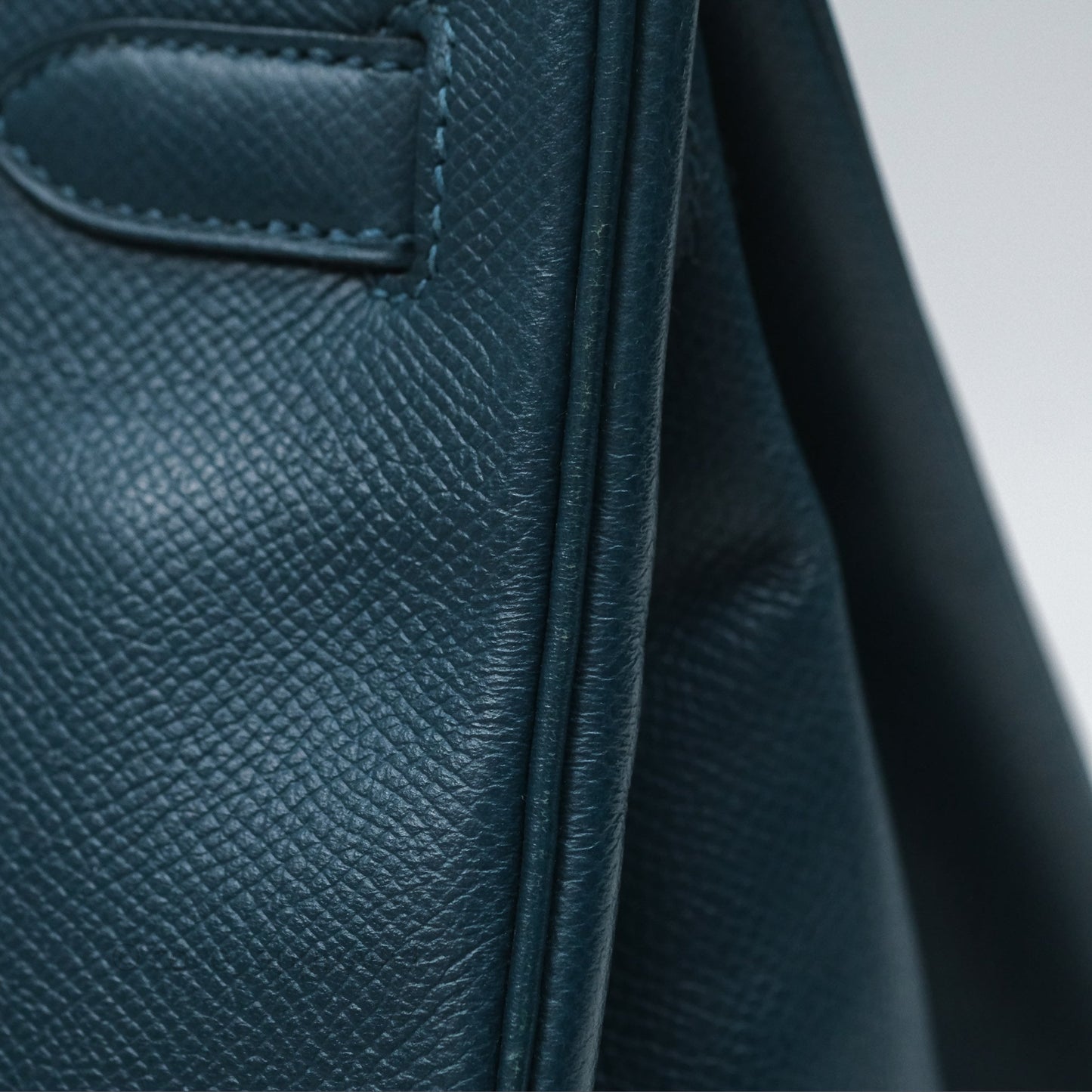 Hermès Birkin 30 Retourne Bleu de Prusse 7P Epsom Gold Hardware