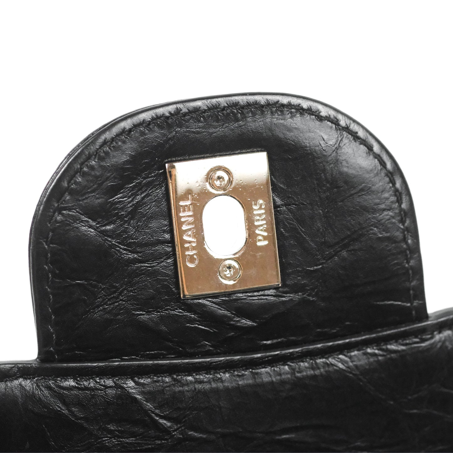 Chanel Aquarium PVC Backpack Black Crumpled Calfskin Silver Hardware