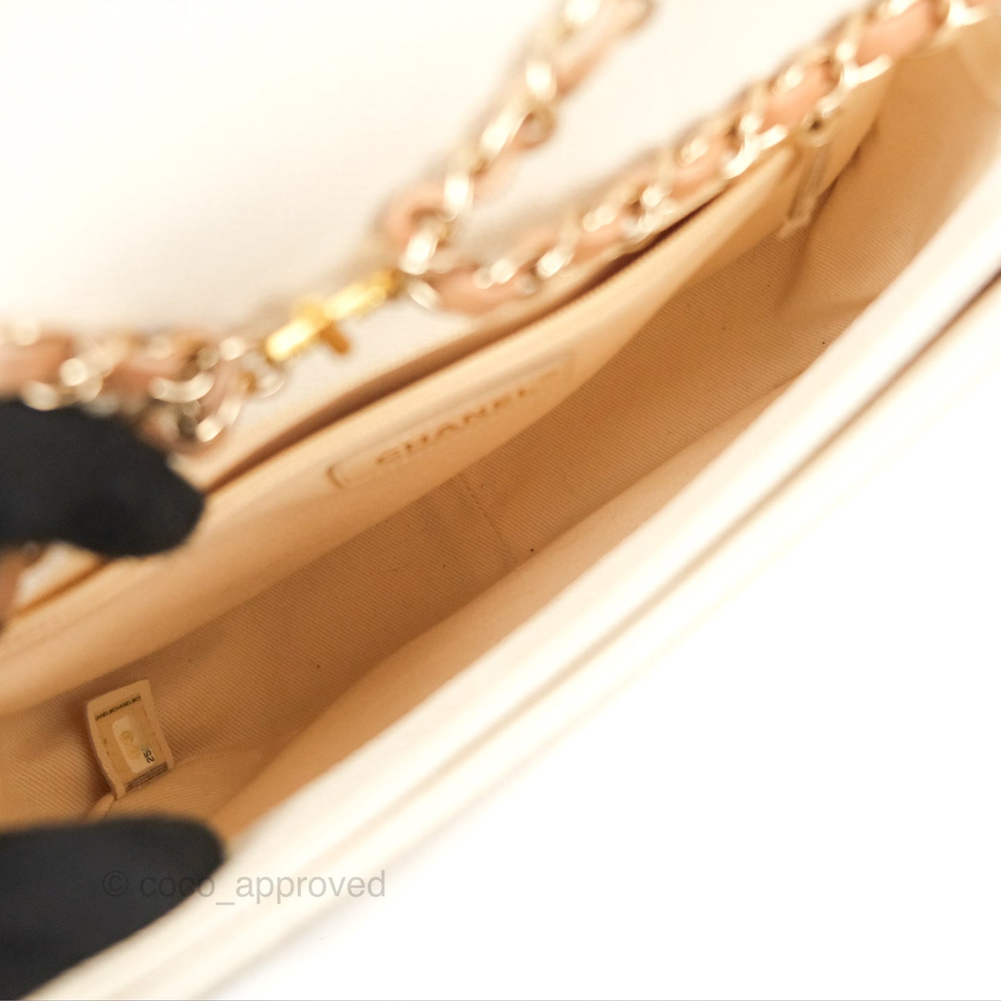 Chanel Medium CC Cuba Flap Bag Ivory Caviar Light Gold Hardware