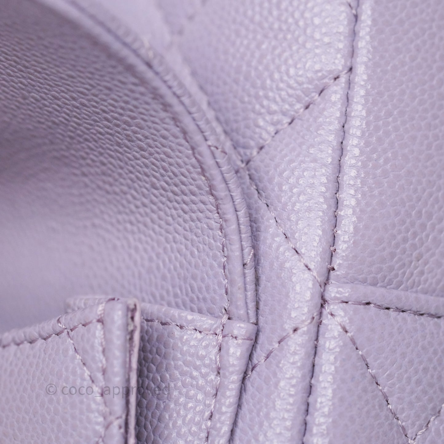 Chanel Classic Mini Backpack Lilac Caviar Silver Hardware