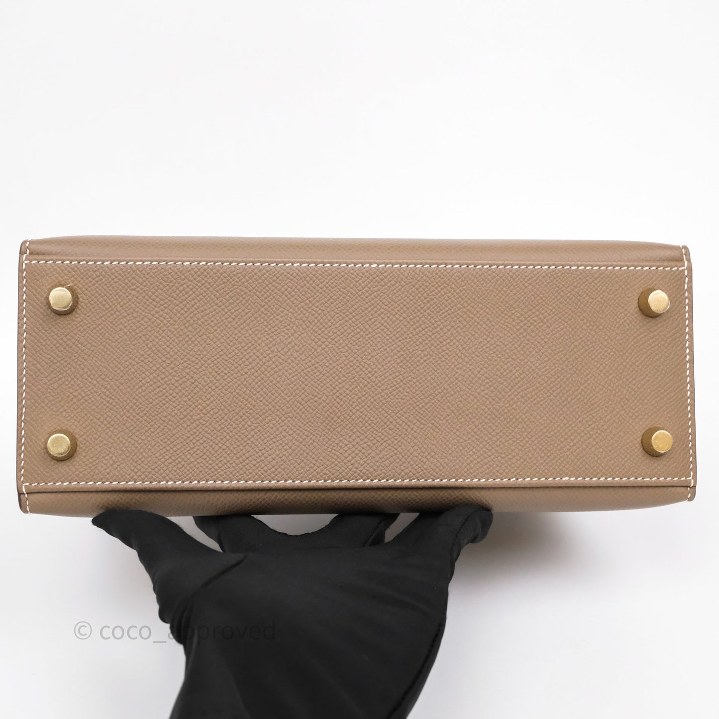 Hermès Kelly 25 Etoupe 18 Epsom Gold Hardware
