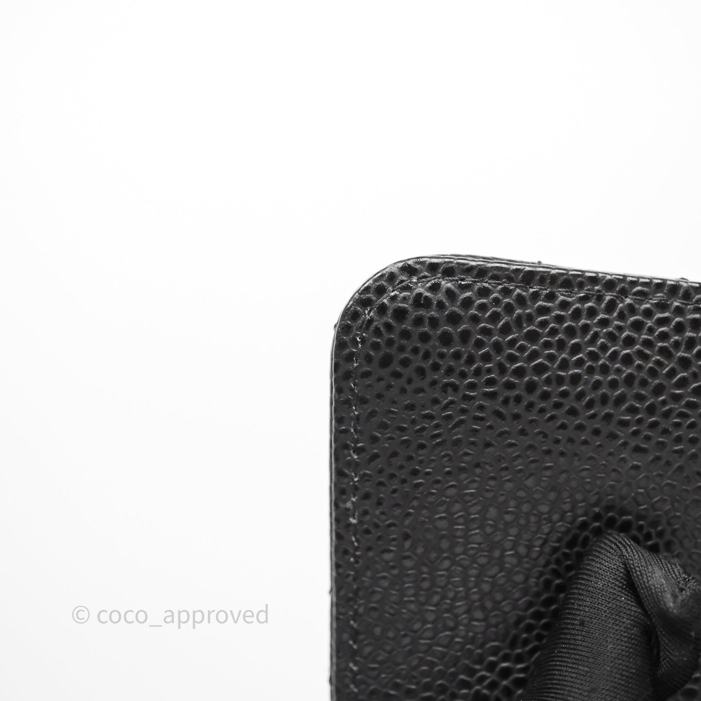 Chanel Classic M/L Medium Flap Quilted Black Caviar Gold Hardware