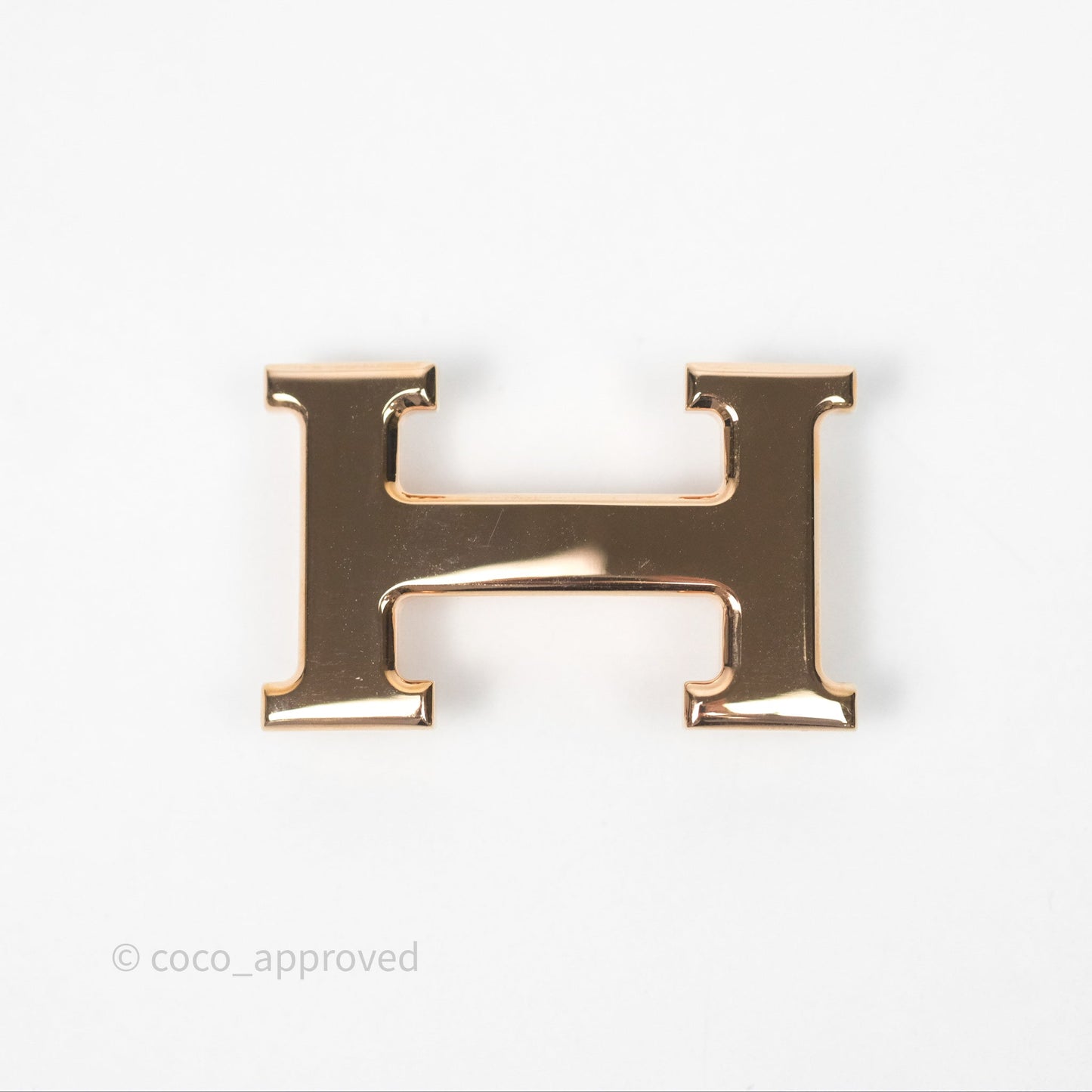 Hermès H Belt Buckle & Reversible Strap Noir/Gold Rose Gold Hardware